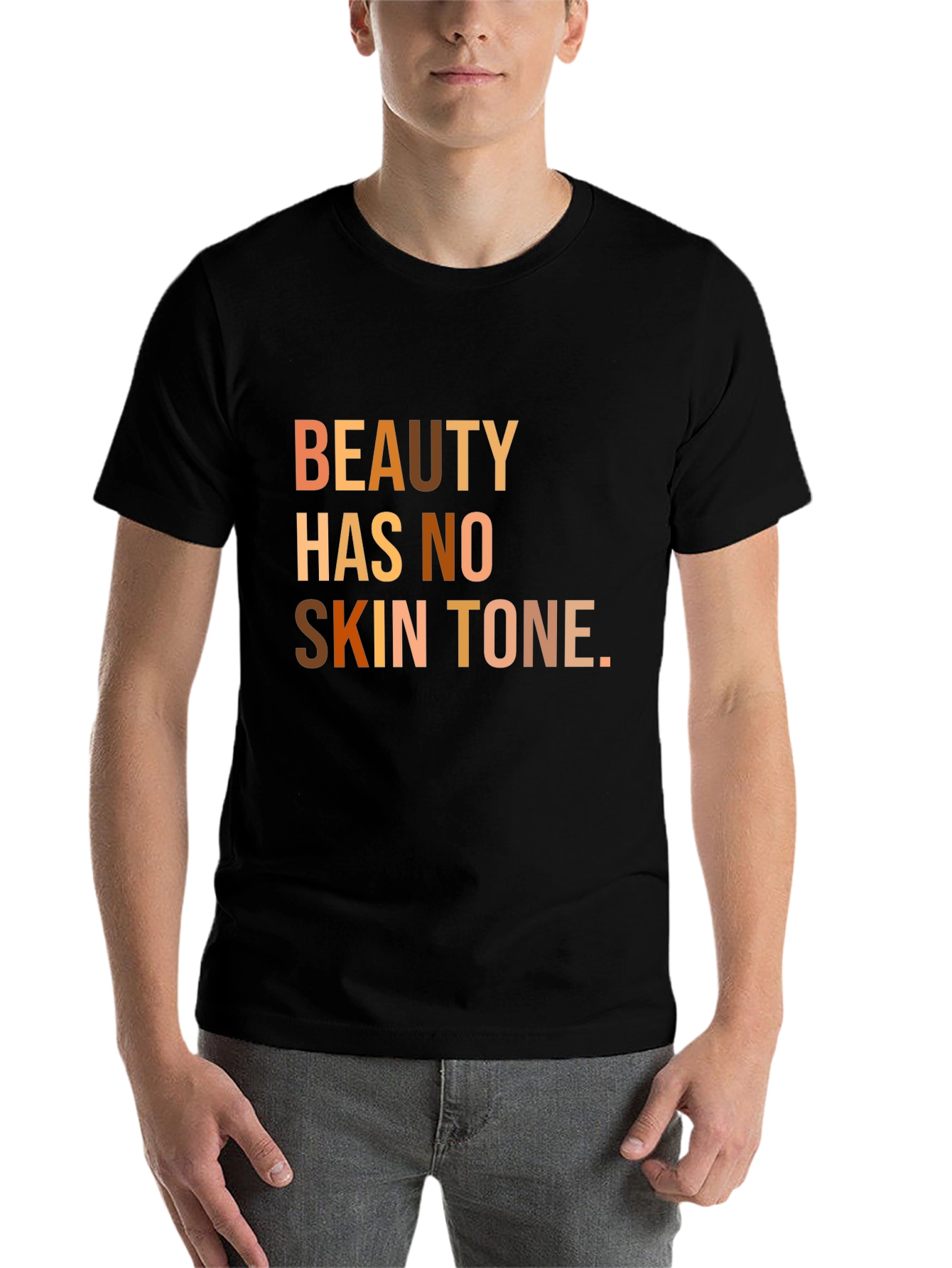 Black Beauty Has No Skin Tone T-Shirt view 7