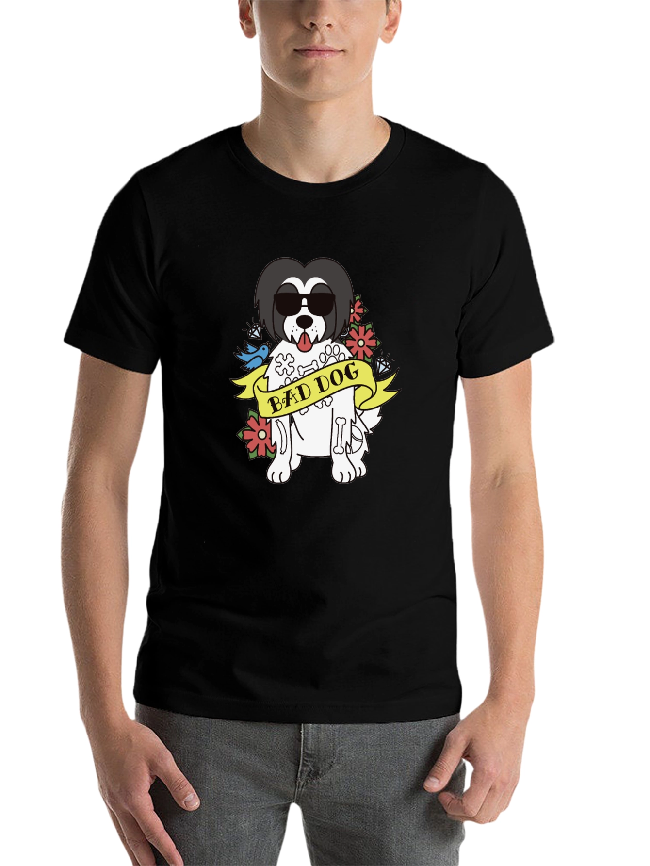 Bad Dog T-Shirt - Funny Graphic Tee - 7