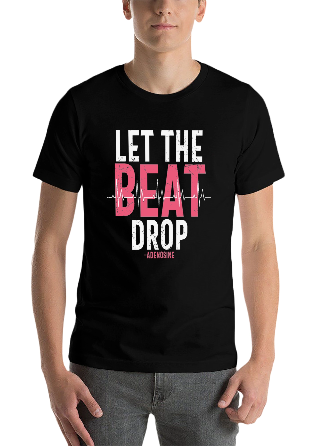 Black Let The Beat Drop T-Shirt Adenosine view 7
