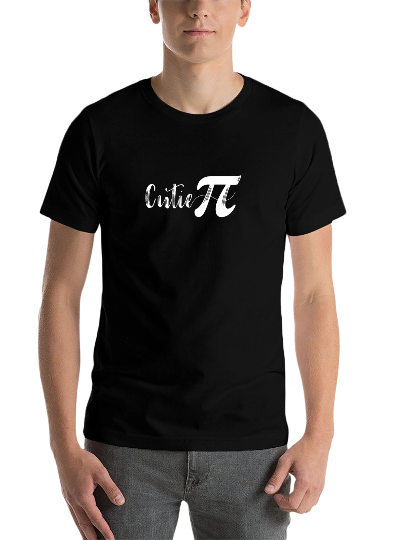 Black Cutie Pi Graphic T-Shirt - Casual Cotton Tee view 7
