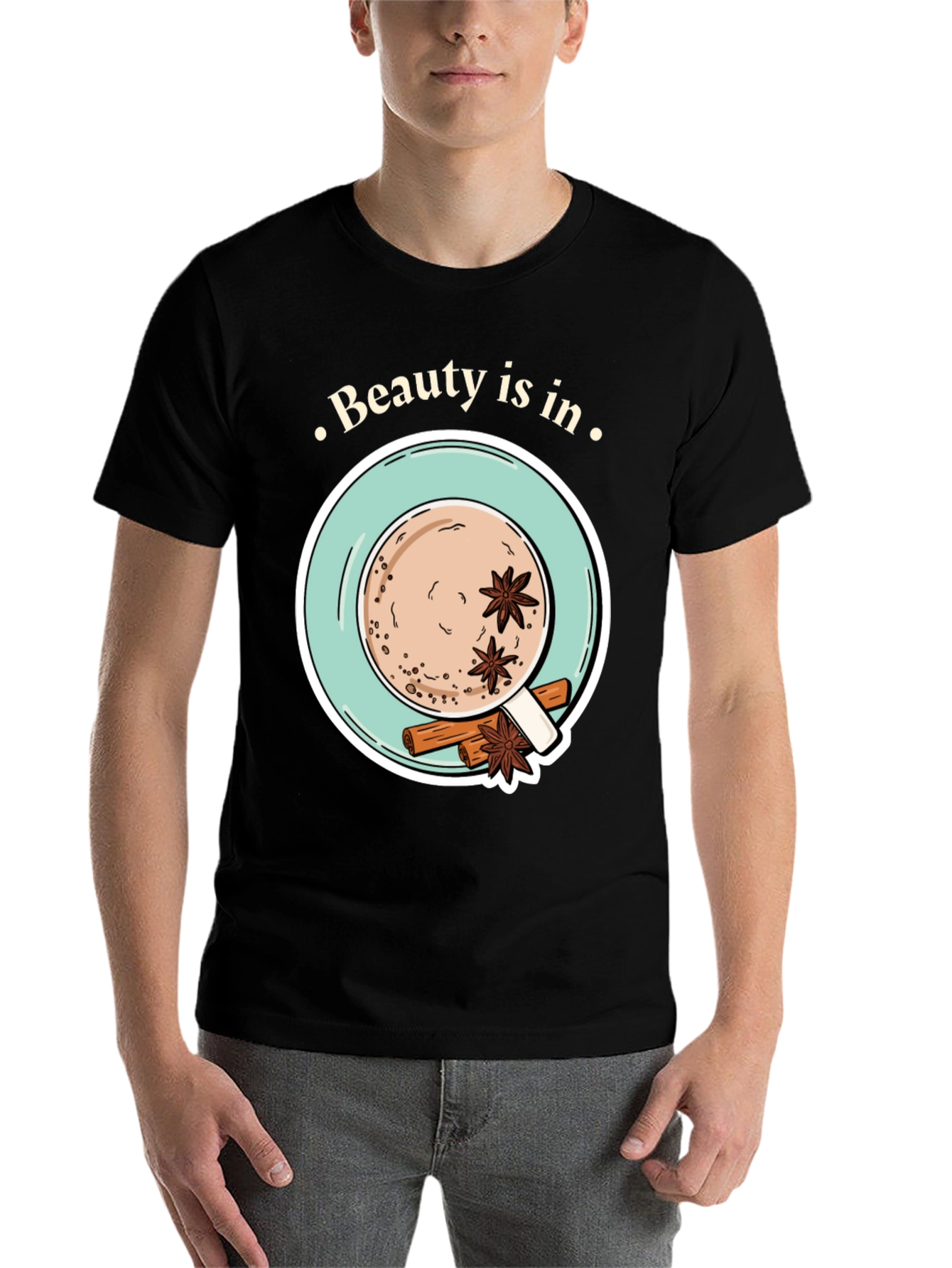 Beauty is in Chai T-Shirt - Unisex Soft Cotton Tee - 7