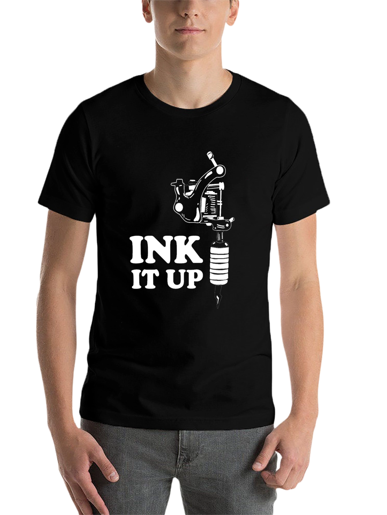 Black Ink It Up Tattoo T-Shirt - Black view 7