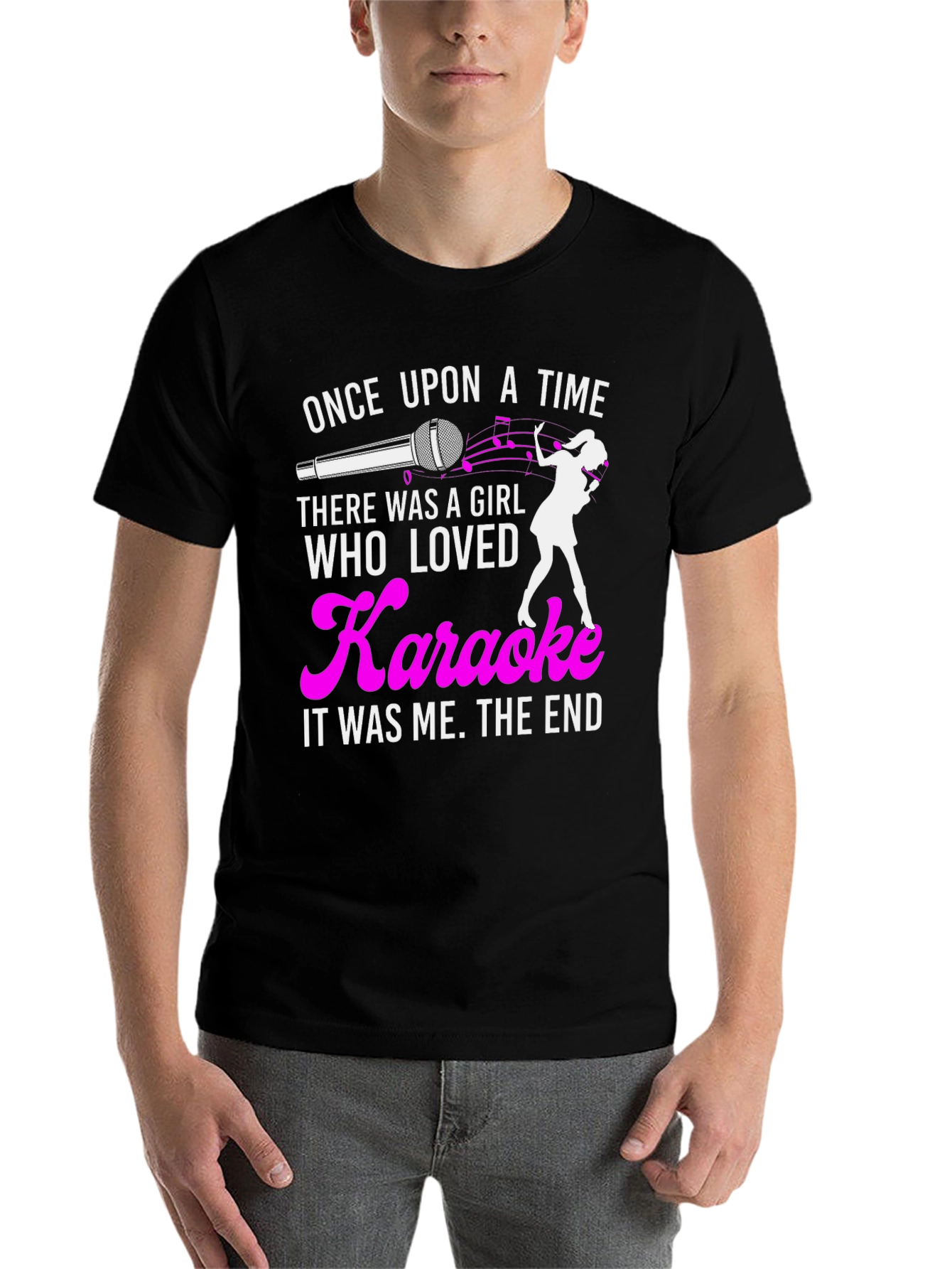 Black Karaoke Lover T-Shirt - Once Upon a Time view 7