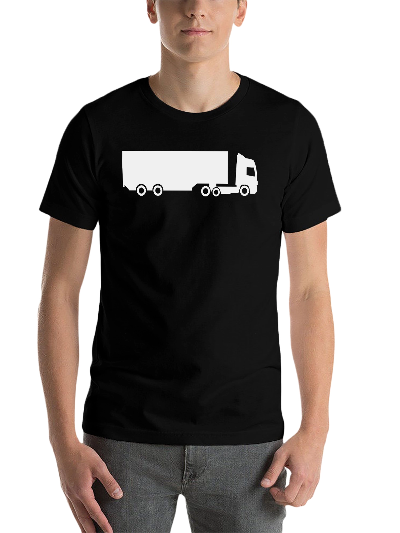 Black Truck Graphic T-Shirt - Black view 7