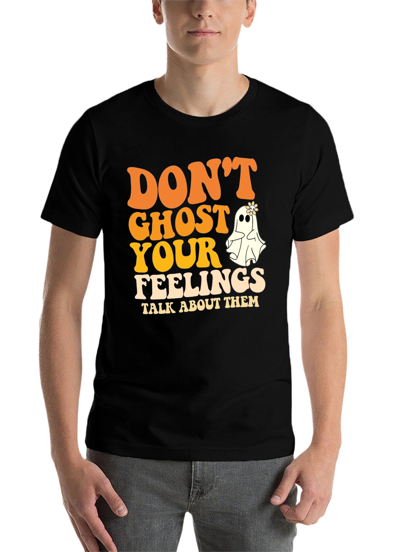 Retro Ghost Feelings T-Shirt - 7
