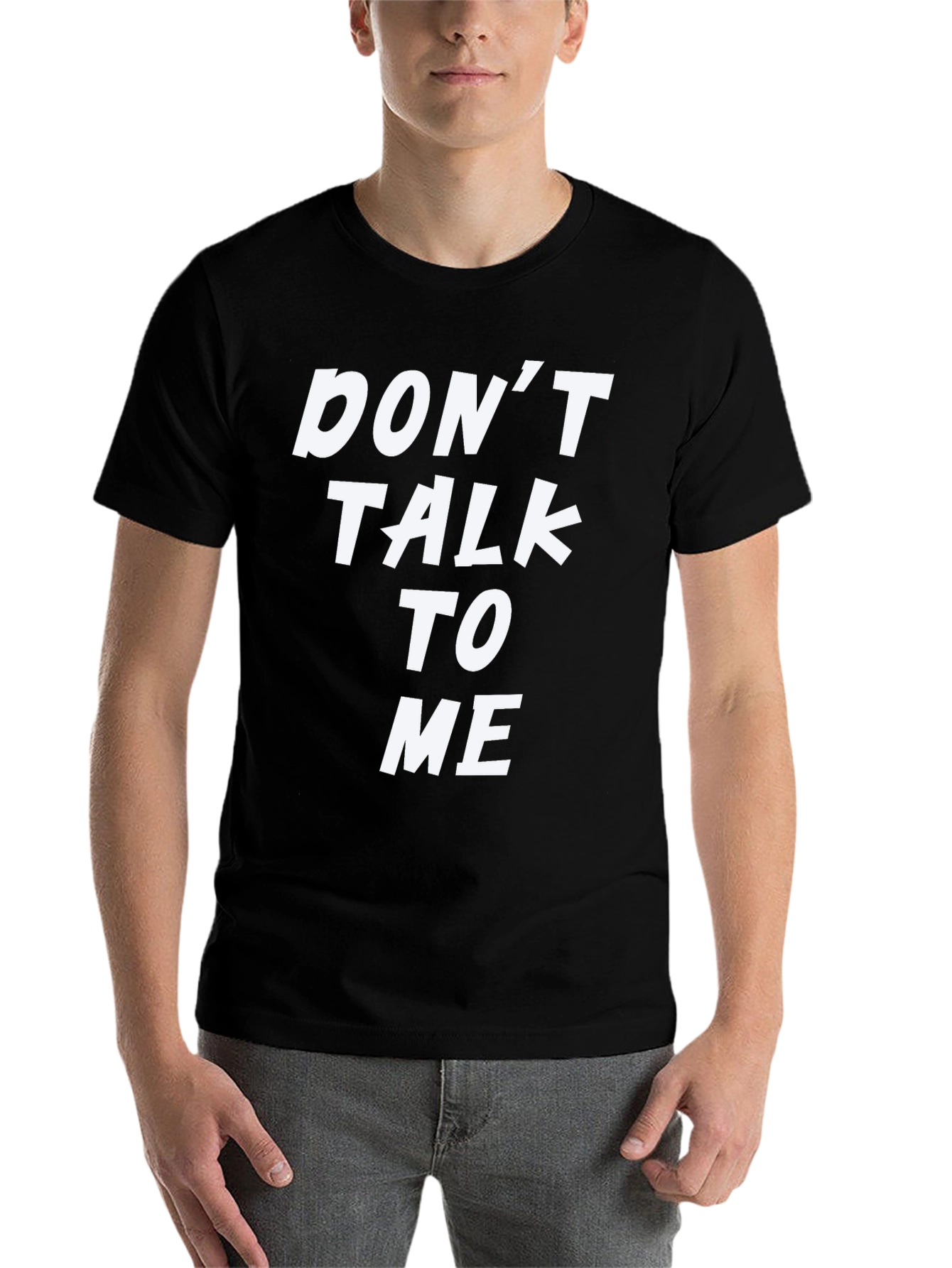 Black Don't Talk To Me Graphic Tee - Black T-Shirt view 7
