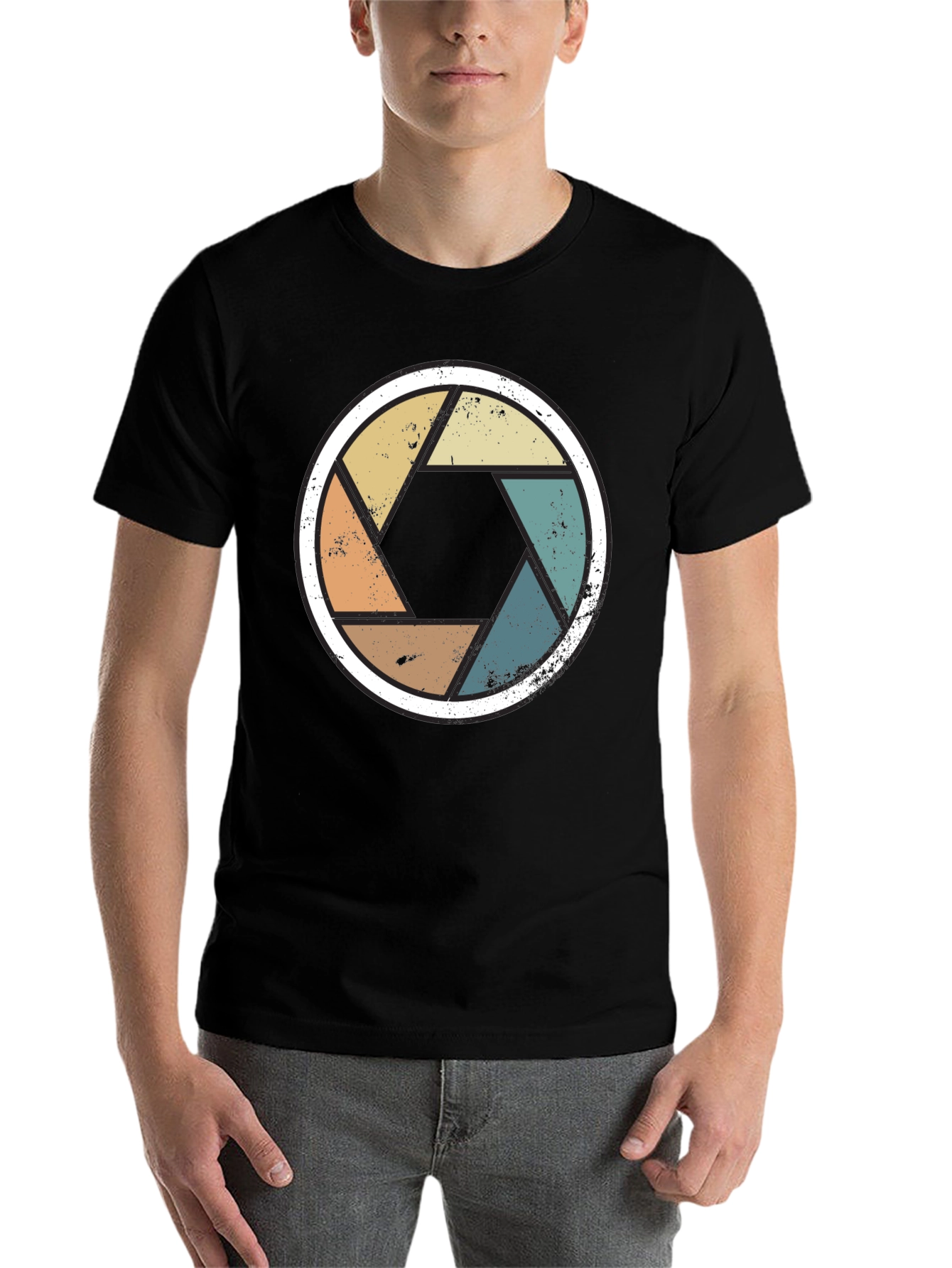 Retro Camera Aperture T-Shirt - Photographer Gift - 7