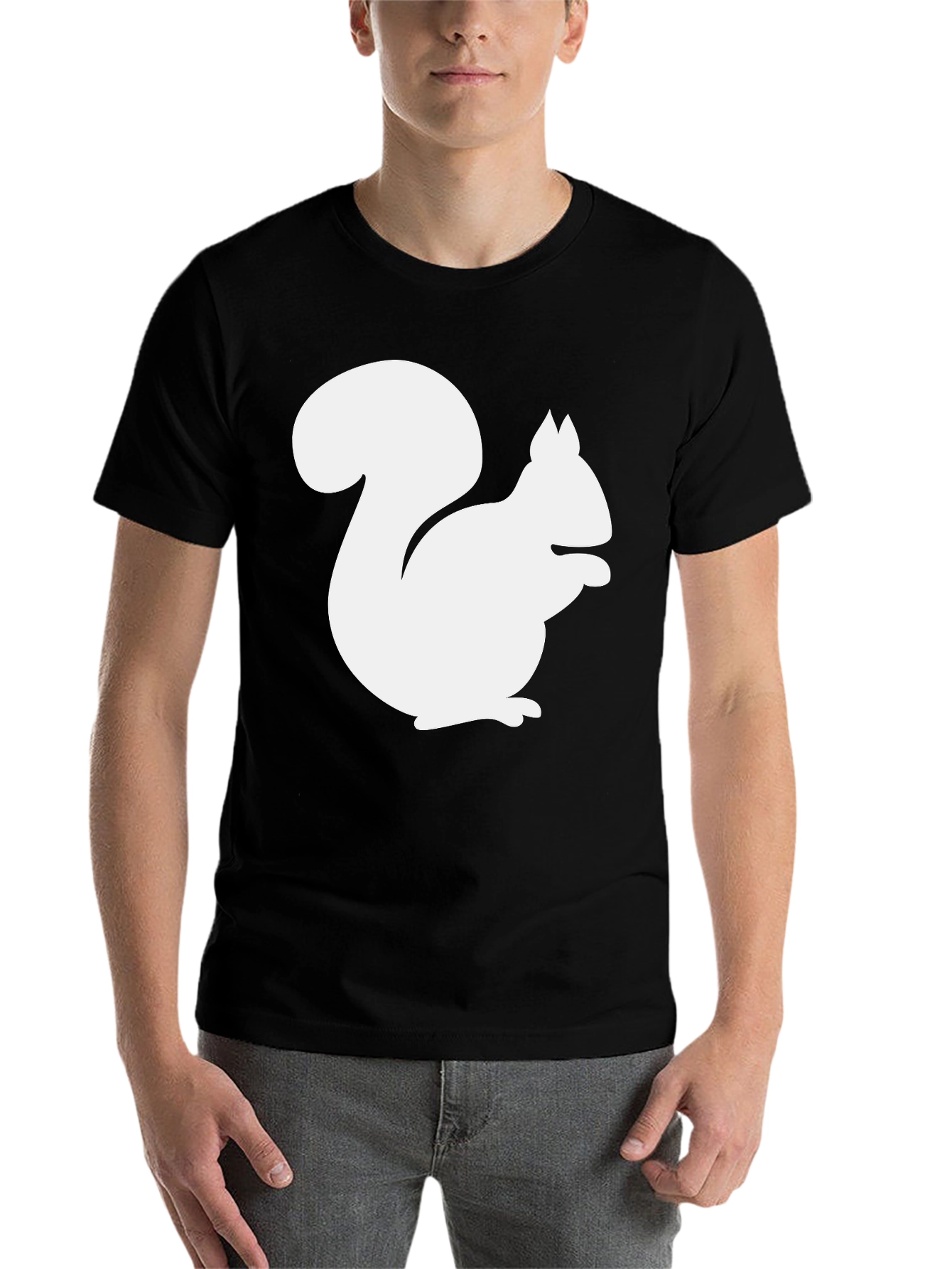 Black Squirrel Graphic T-Shirt - Black view 7