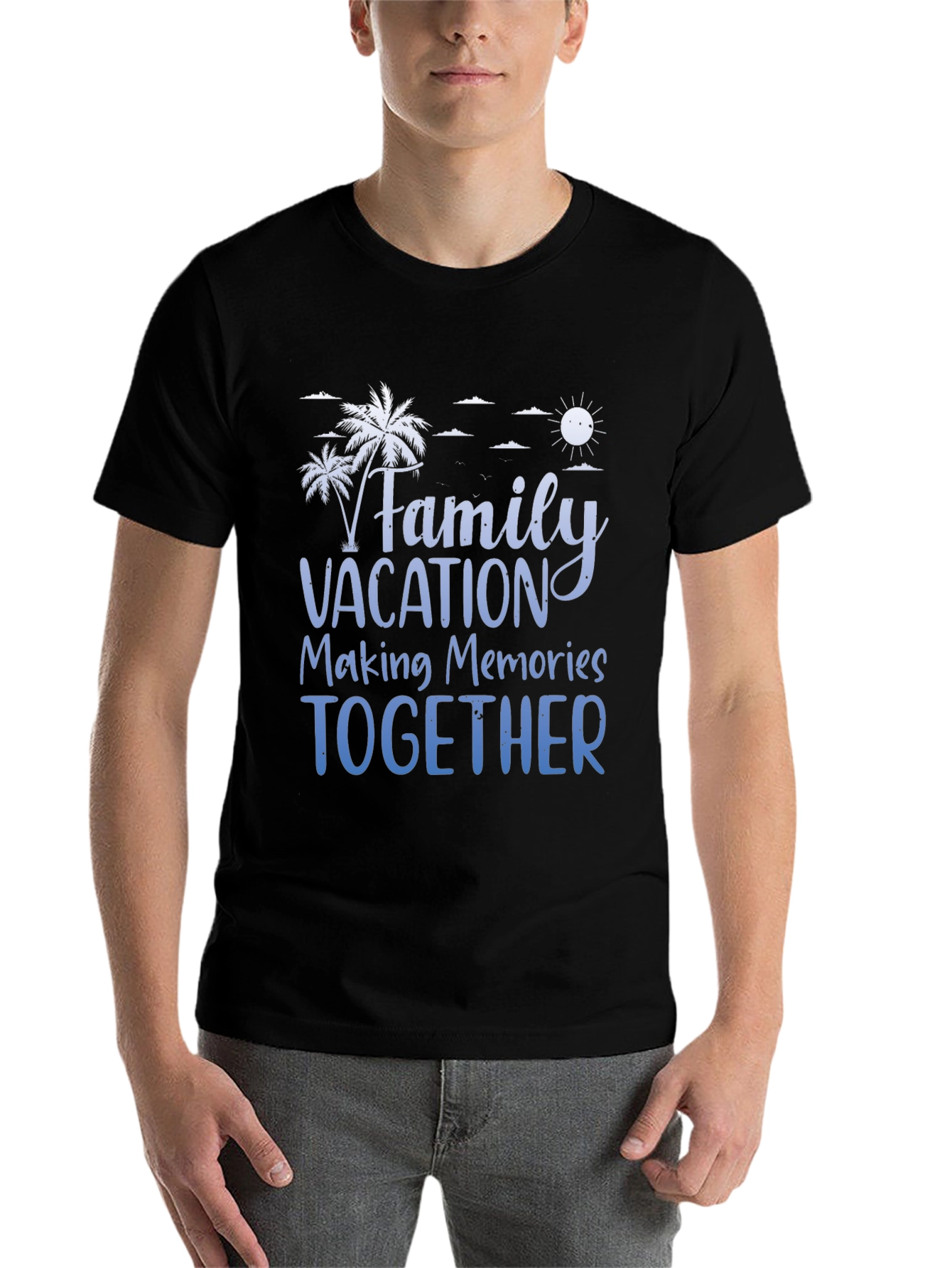 Black Family Vacation T-Shirt: Making Memories Together view 7
