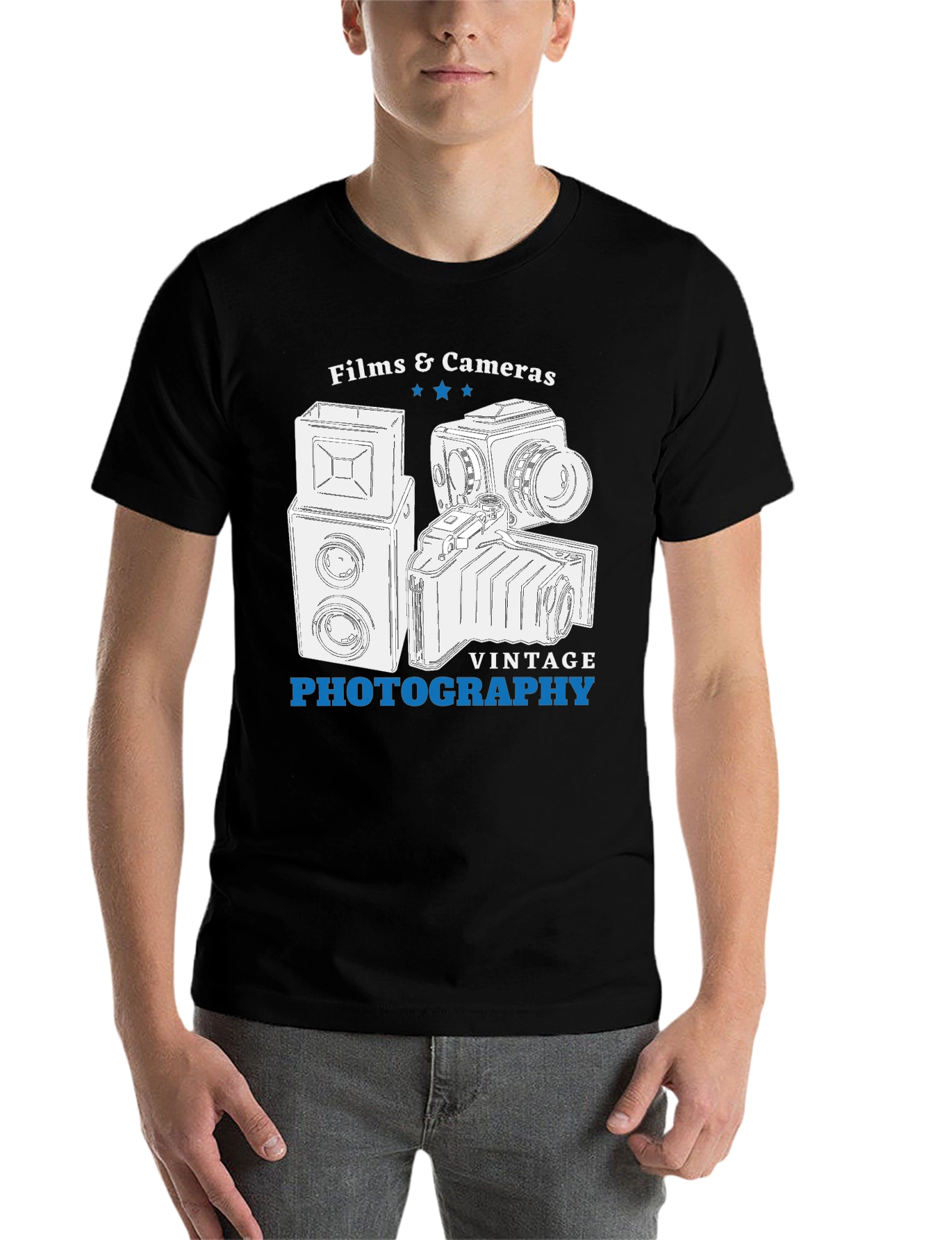Vintage Photography T-Shirt | Films & Cameras Design - 7