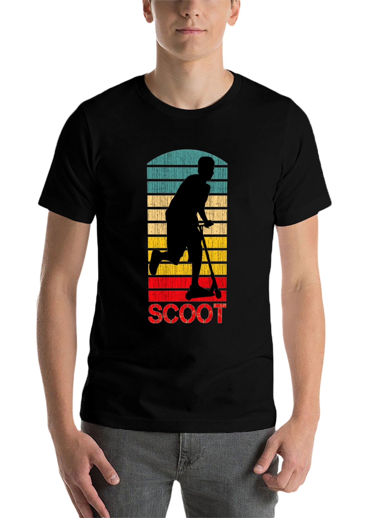Retro Scooter Graphic T-Shirt - 7