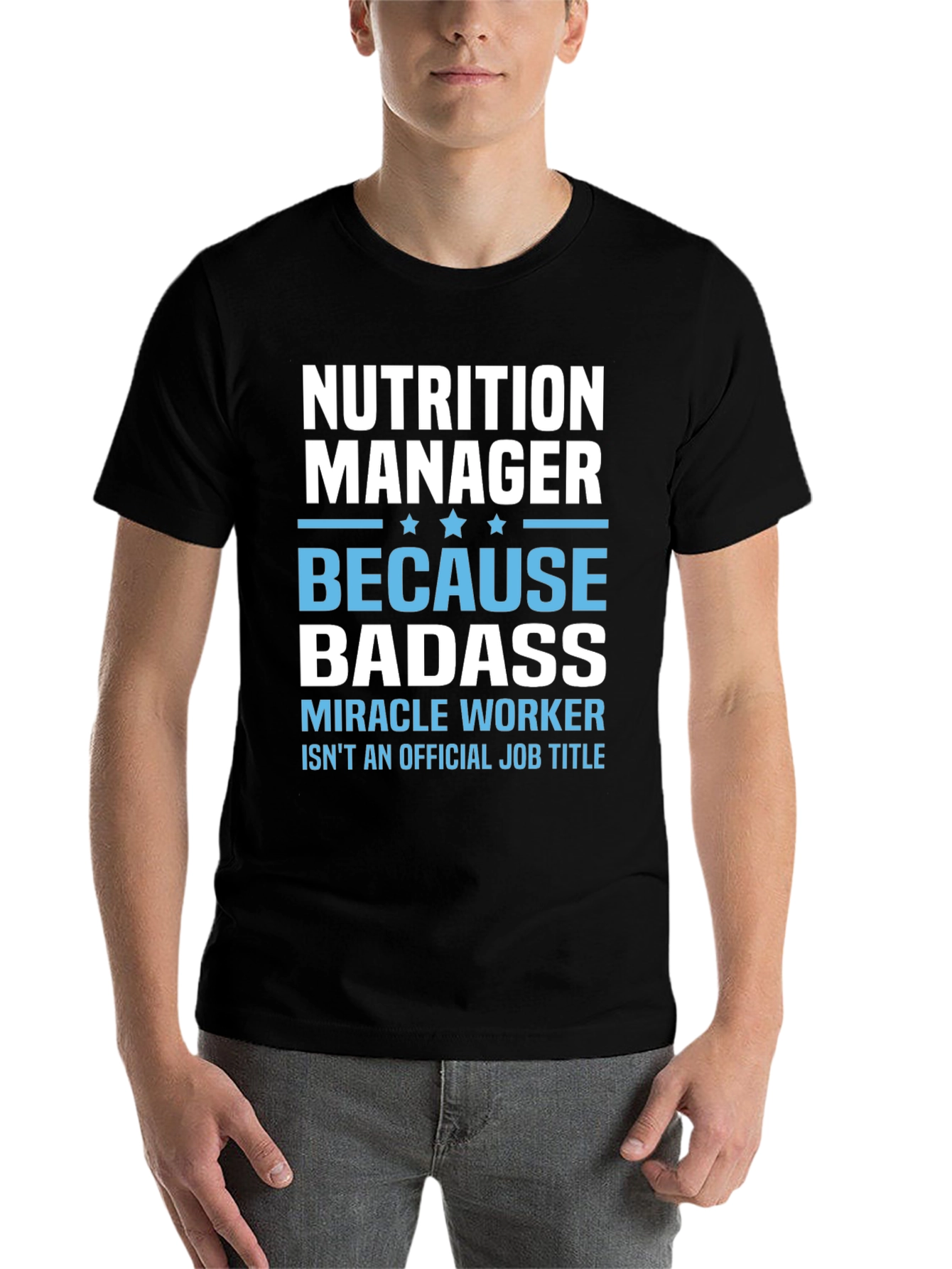 Black Nutrition Manager Badass T-Shirt view 7