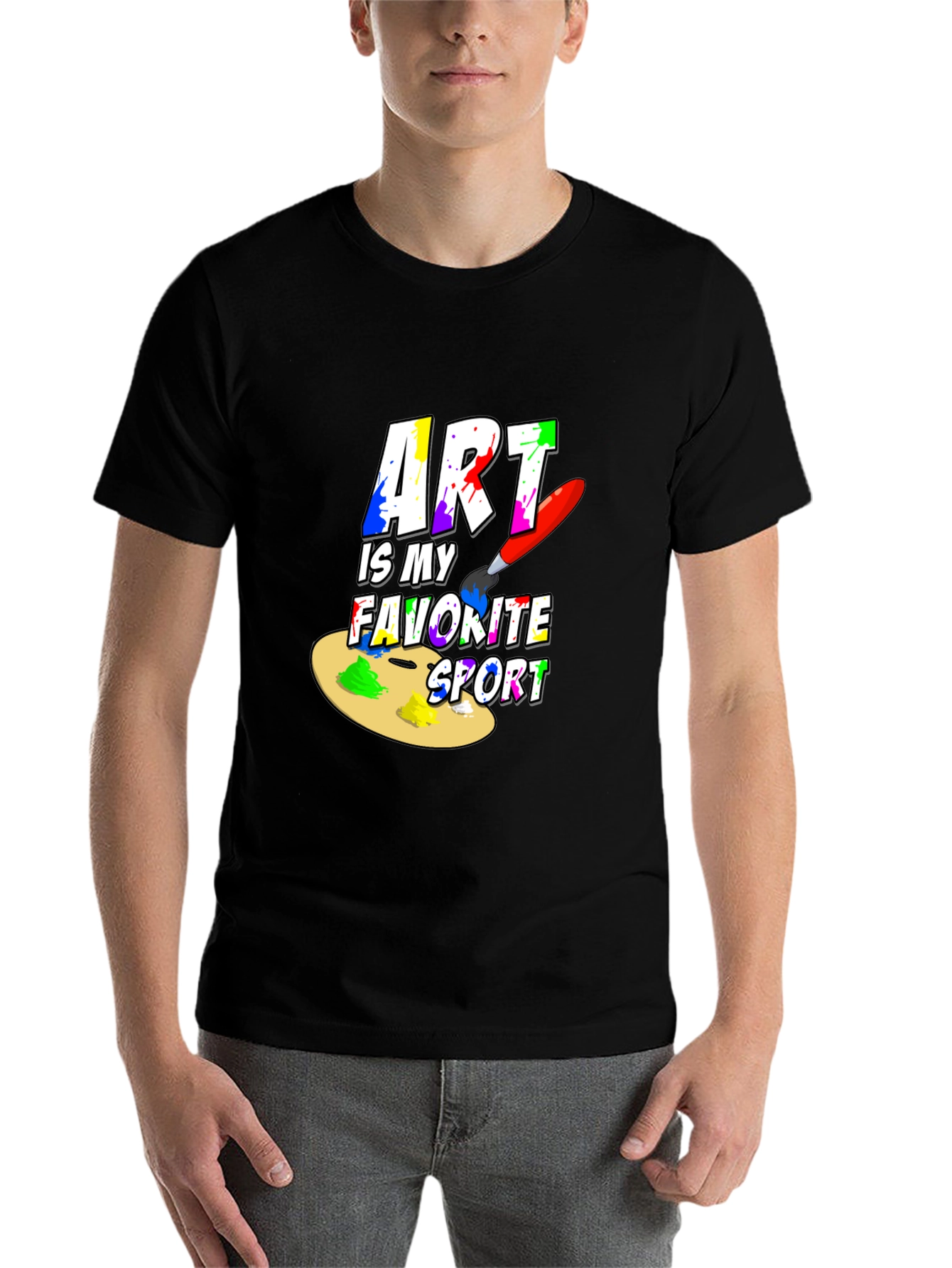 Black Art is My Favorite Sport T-Shirt view 7