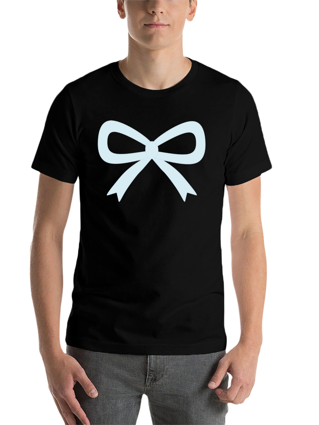 Black Bow Graphic T-Shirt - Casual Wear view 7