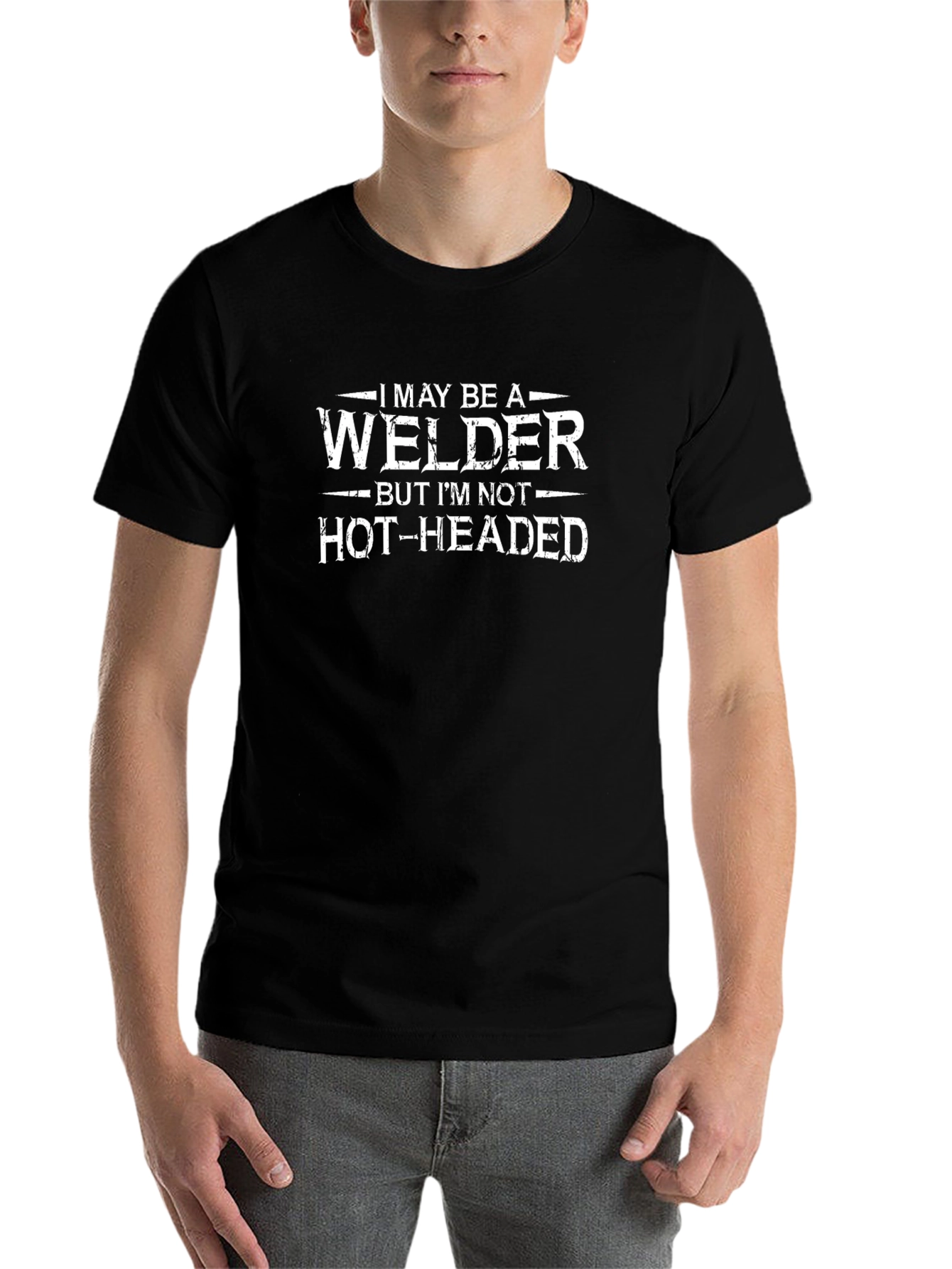 Black Welder T-Shirt - Funny Hot-Headed Saying Tee view 7