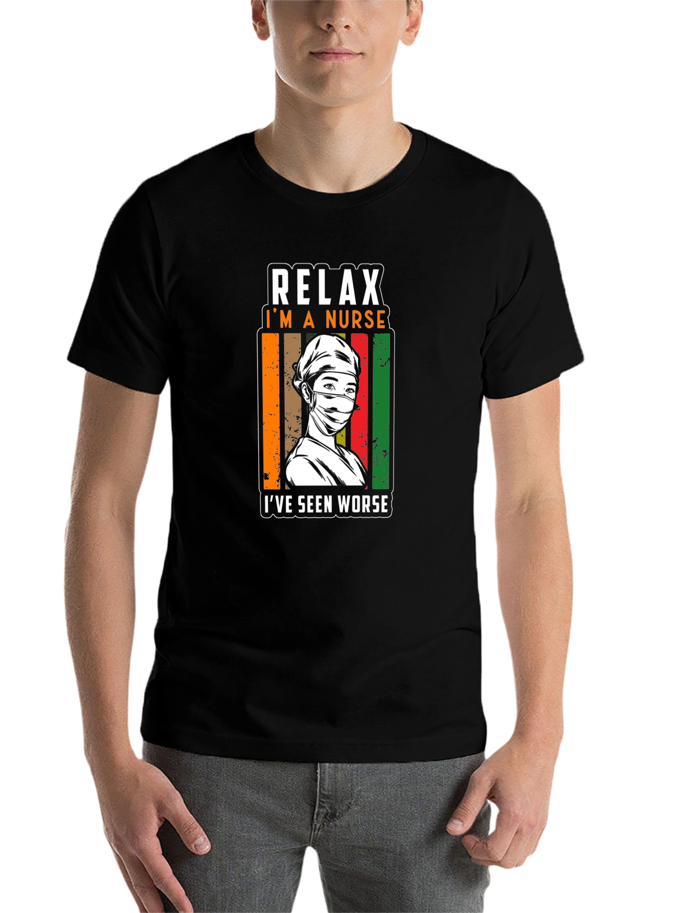 Black Relax, I'm a Nurse T-Shirt - Seen Worse view 7