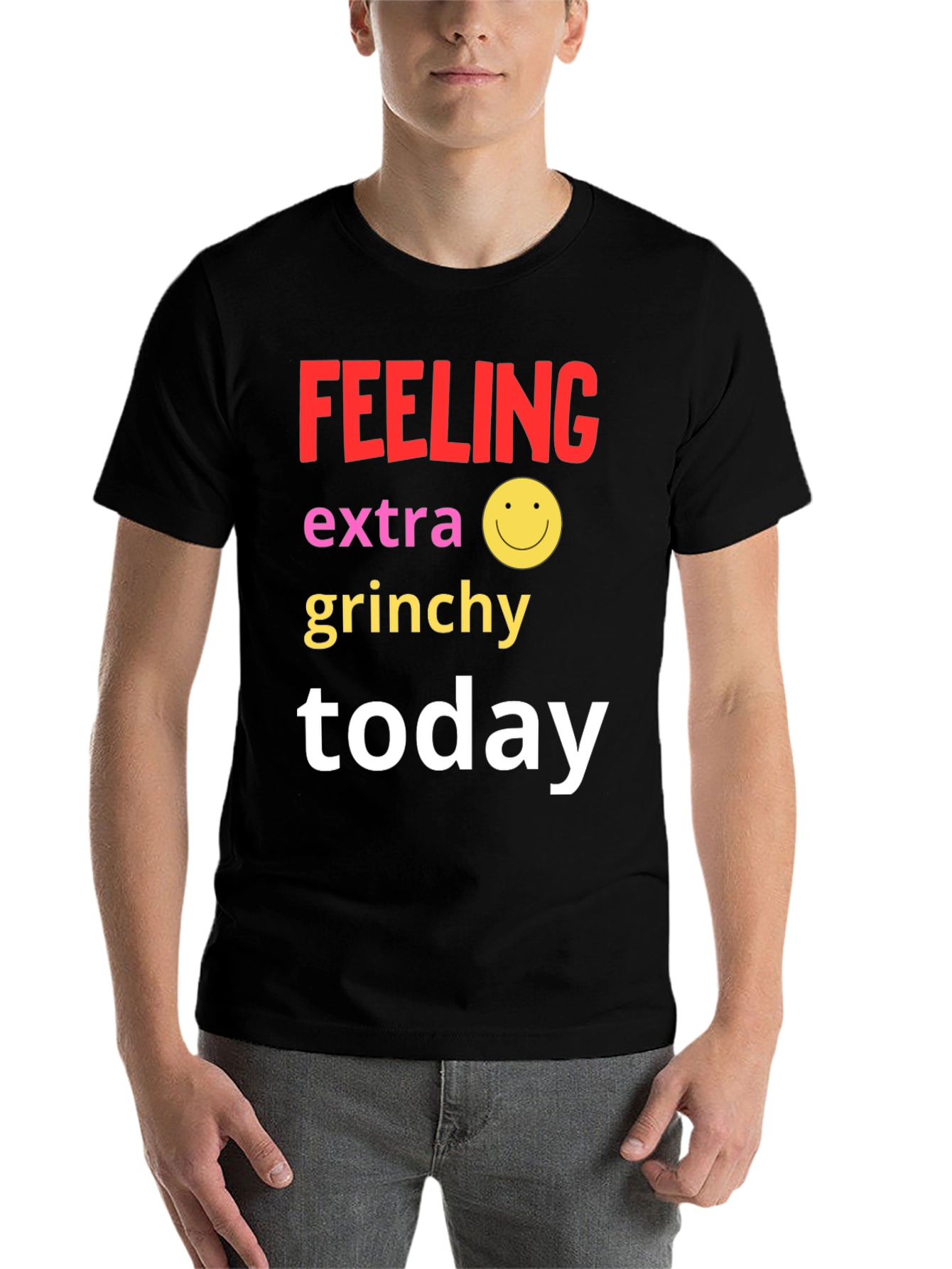Black Feeling Extra Grinchy Today T-Shirt view 7