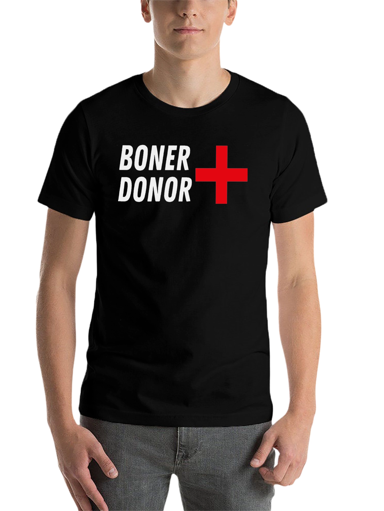 Black Boner Donor Black Humor T-Shirt view 7