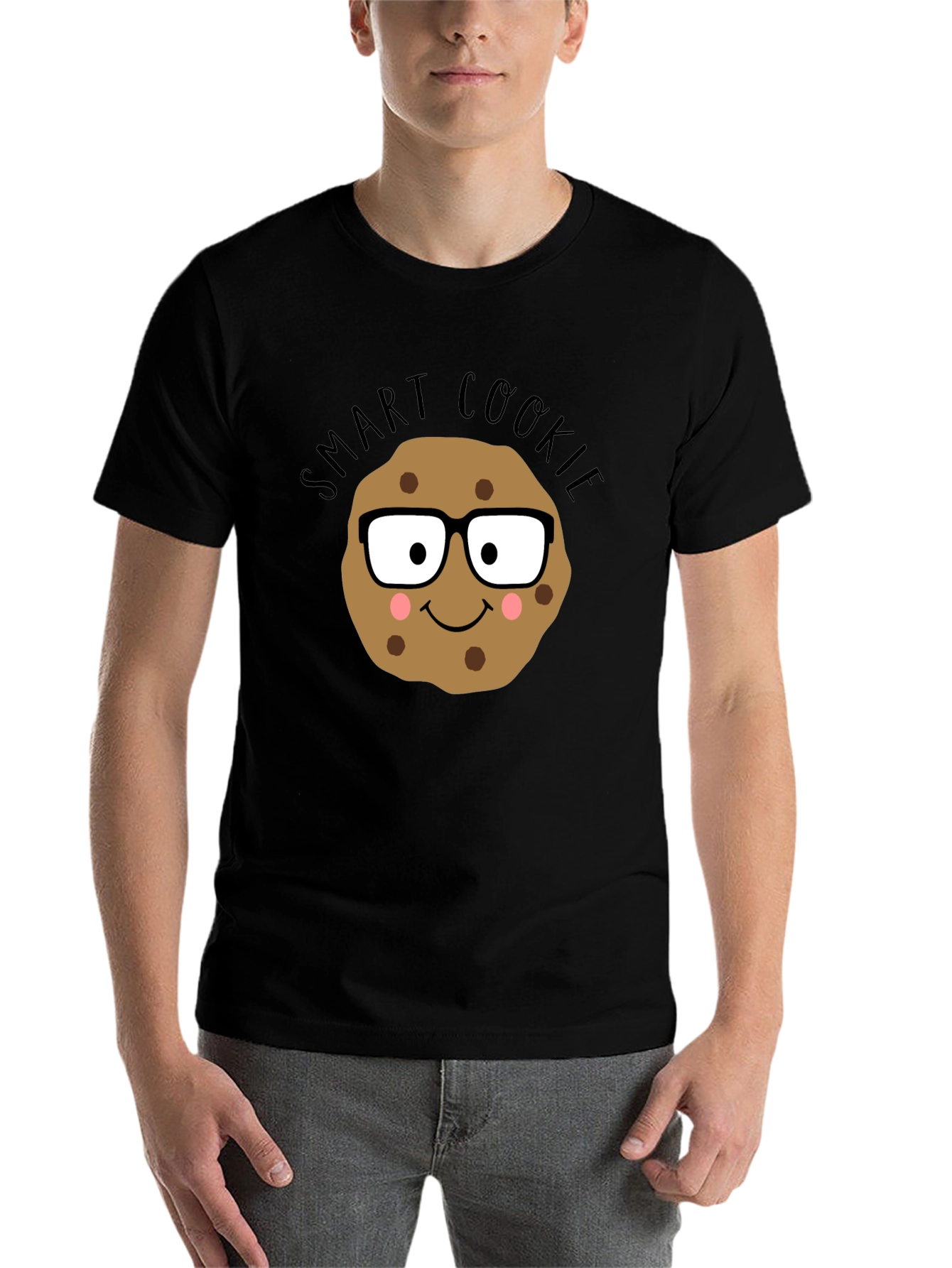 Black Smart Cookie T-Shirt: Funny Geeky Tee view 7