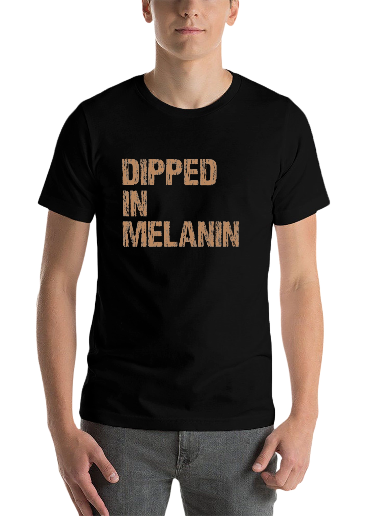 Black Dipped in Melanin Black Graphic Tee view 7