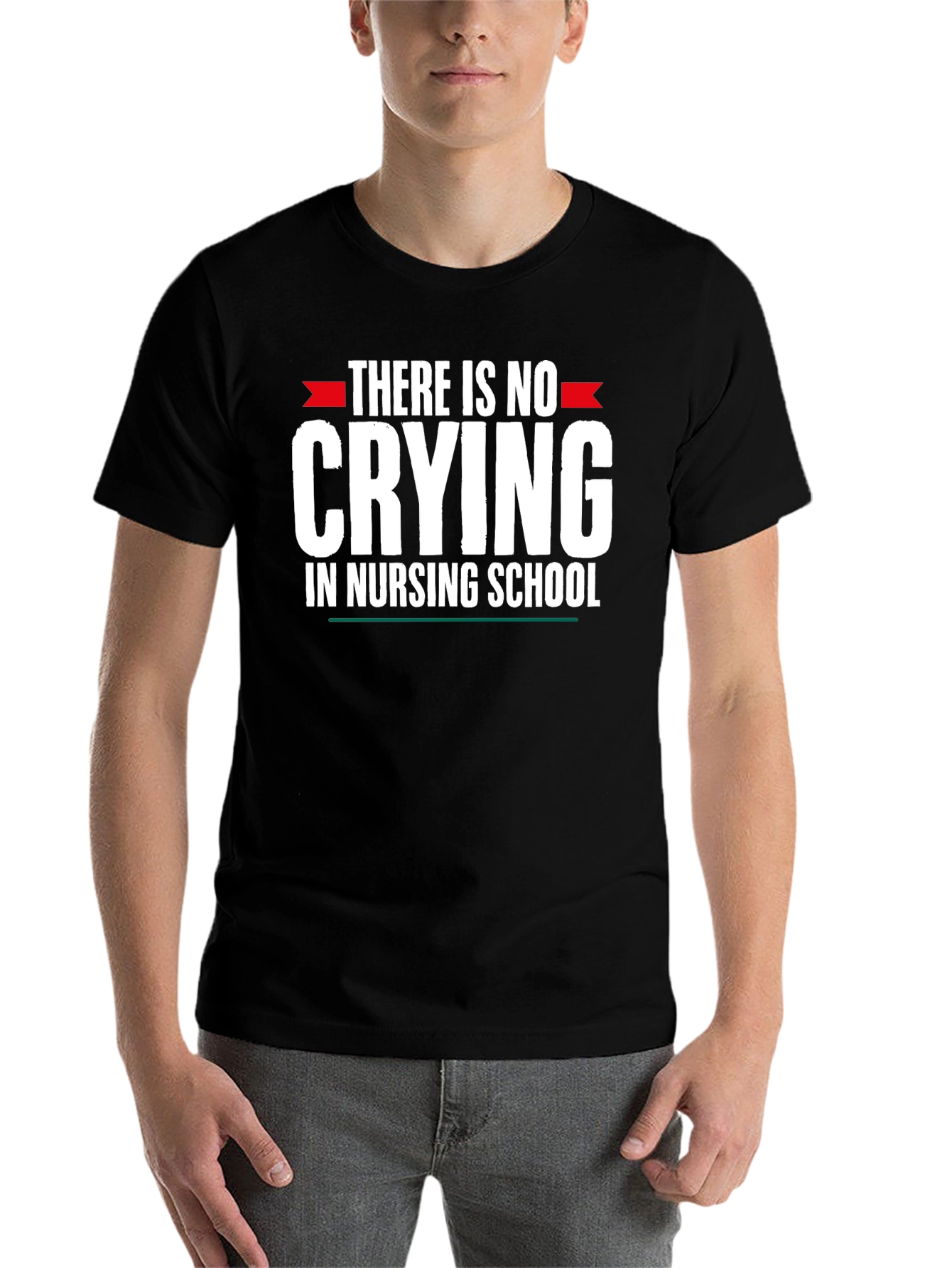 Black Nursing School Funny T-Shirt view 7