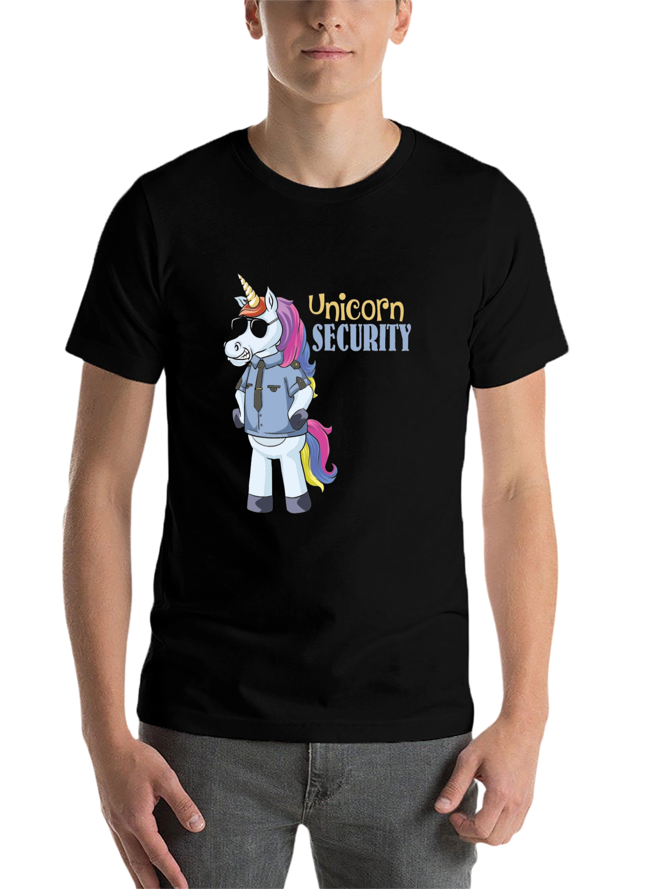Black Unicorn Security T-Shirt view 7