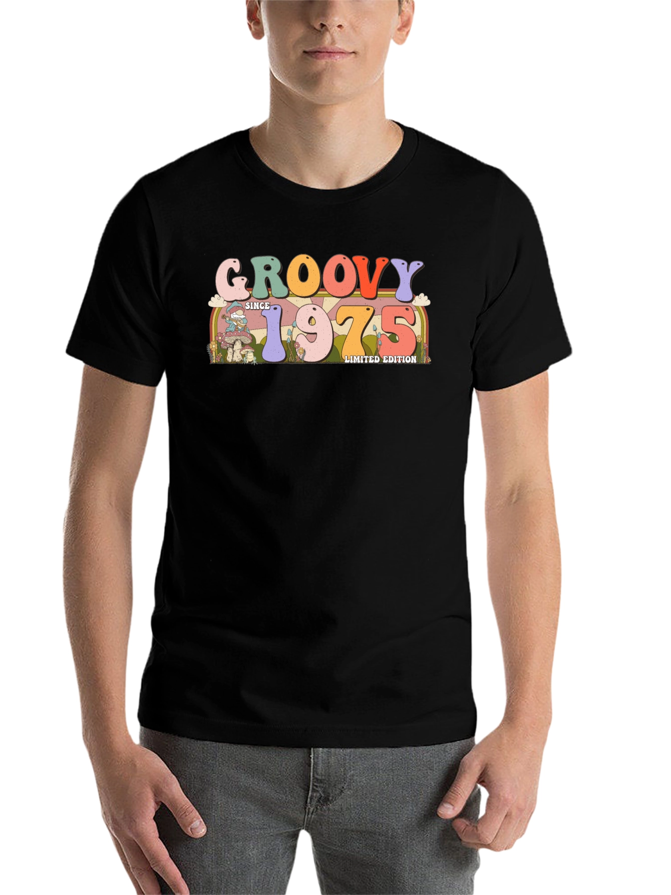 Black Groovy Since 1975 Limited Edition T-Shirt view 7