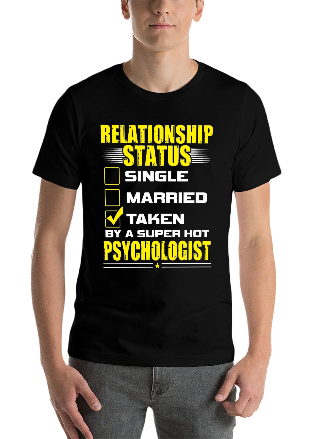 Black Relationship Status: Taken T-Shirt view 7