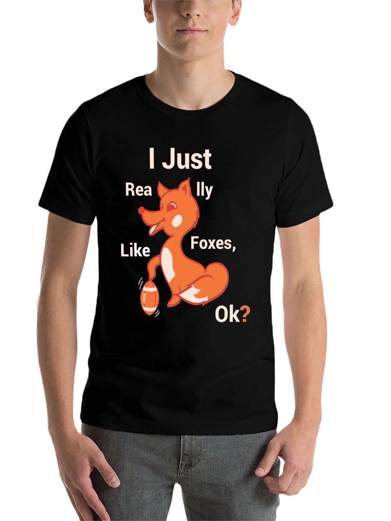 Black Funny Foxes Lover T-Shirt view 7