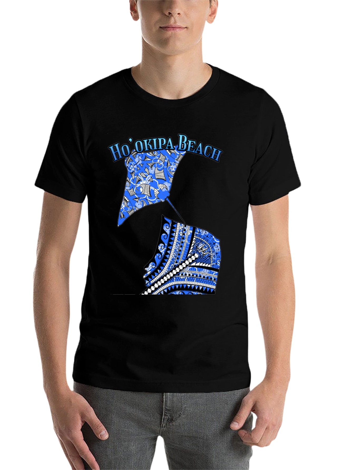 Black Ho'okipa Beach Ray Graphic Tee view 7