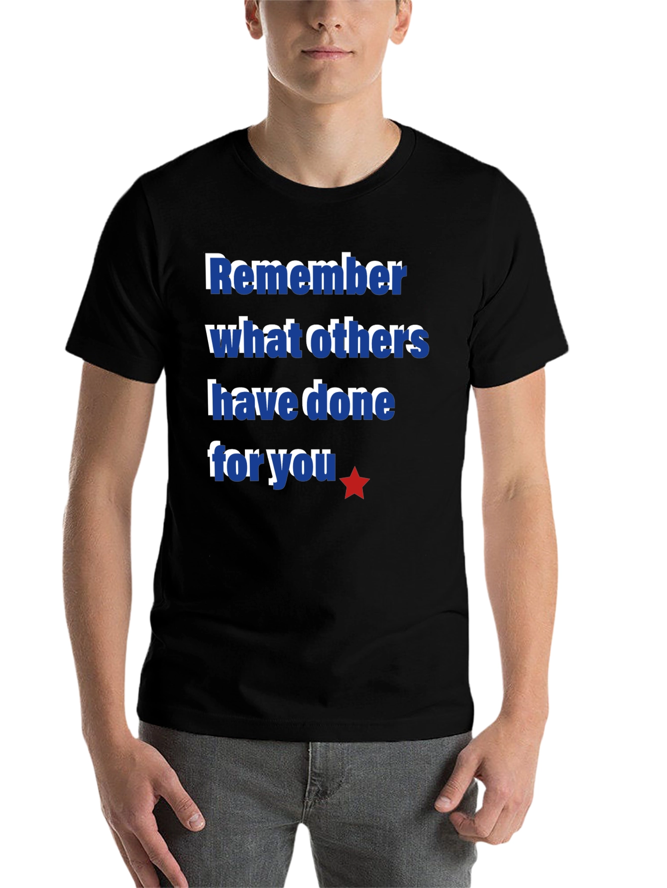 Black Remember Others T-Shirt view 7