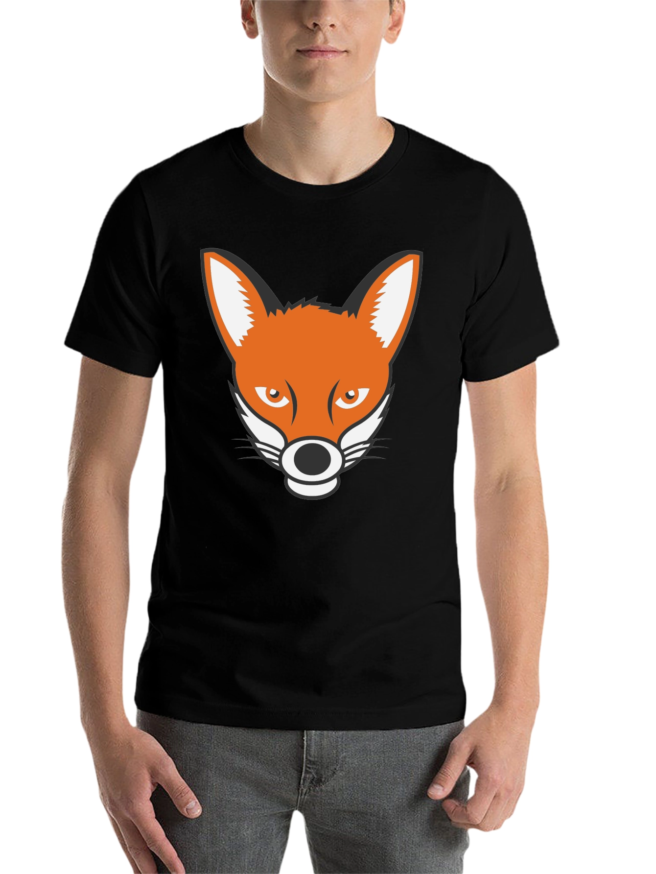 Black Fox Graphic Tee - Black T-Shirt view 7