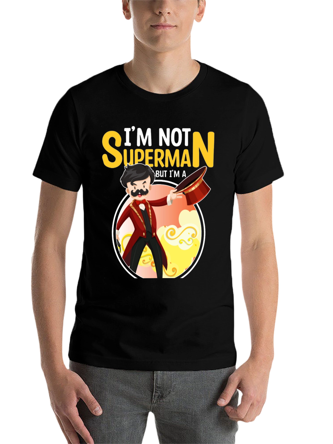 Black Magician T-Shirt - "I'm Not Superman" view 7