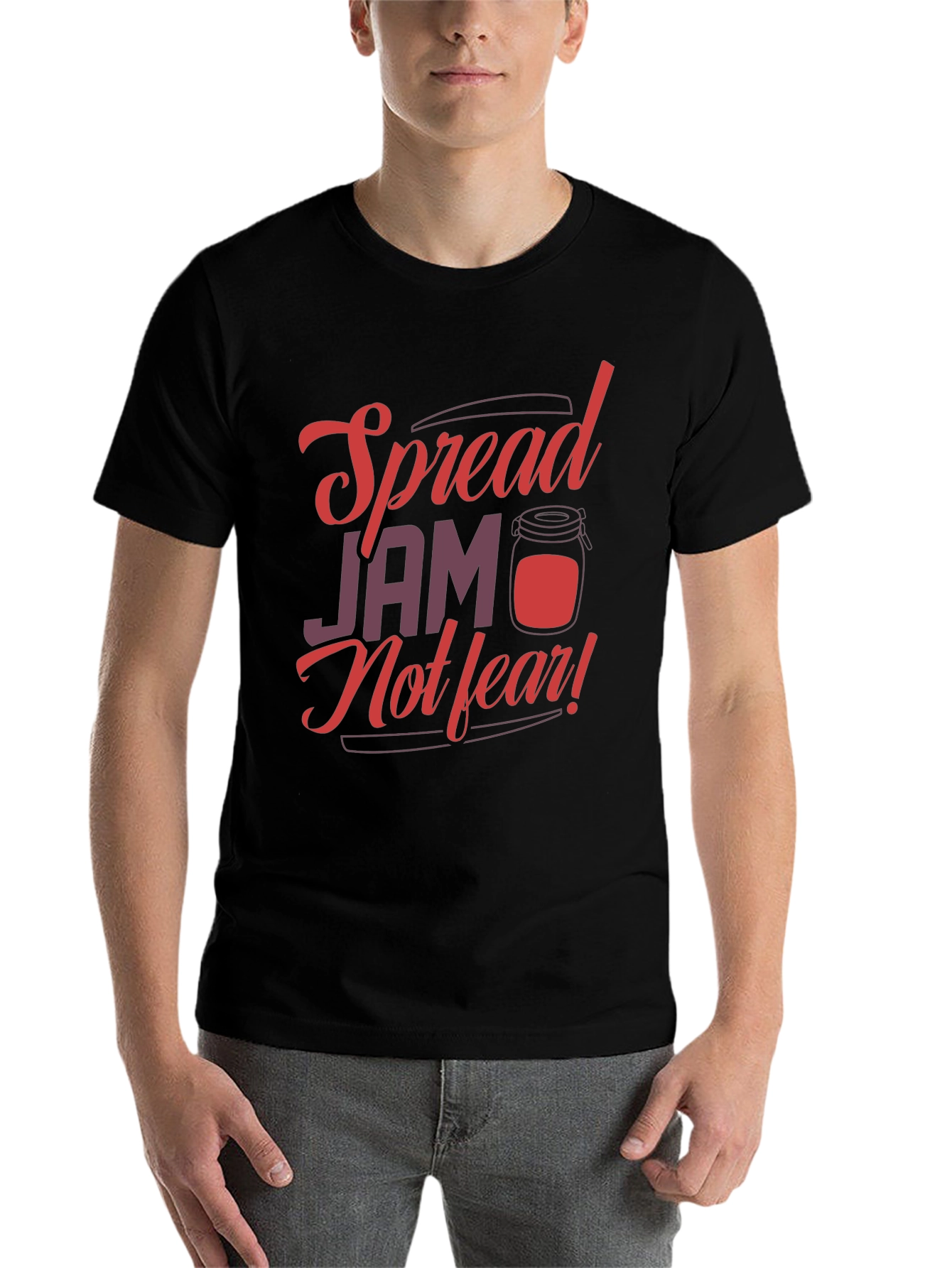 Black Spread Jam Not Fear Graphic Tee view 7
