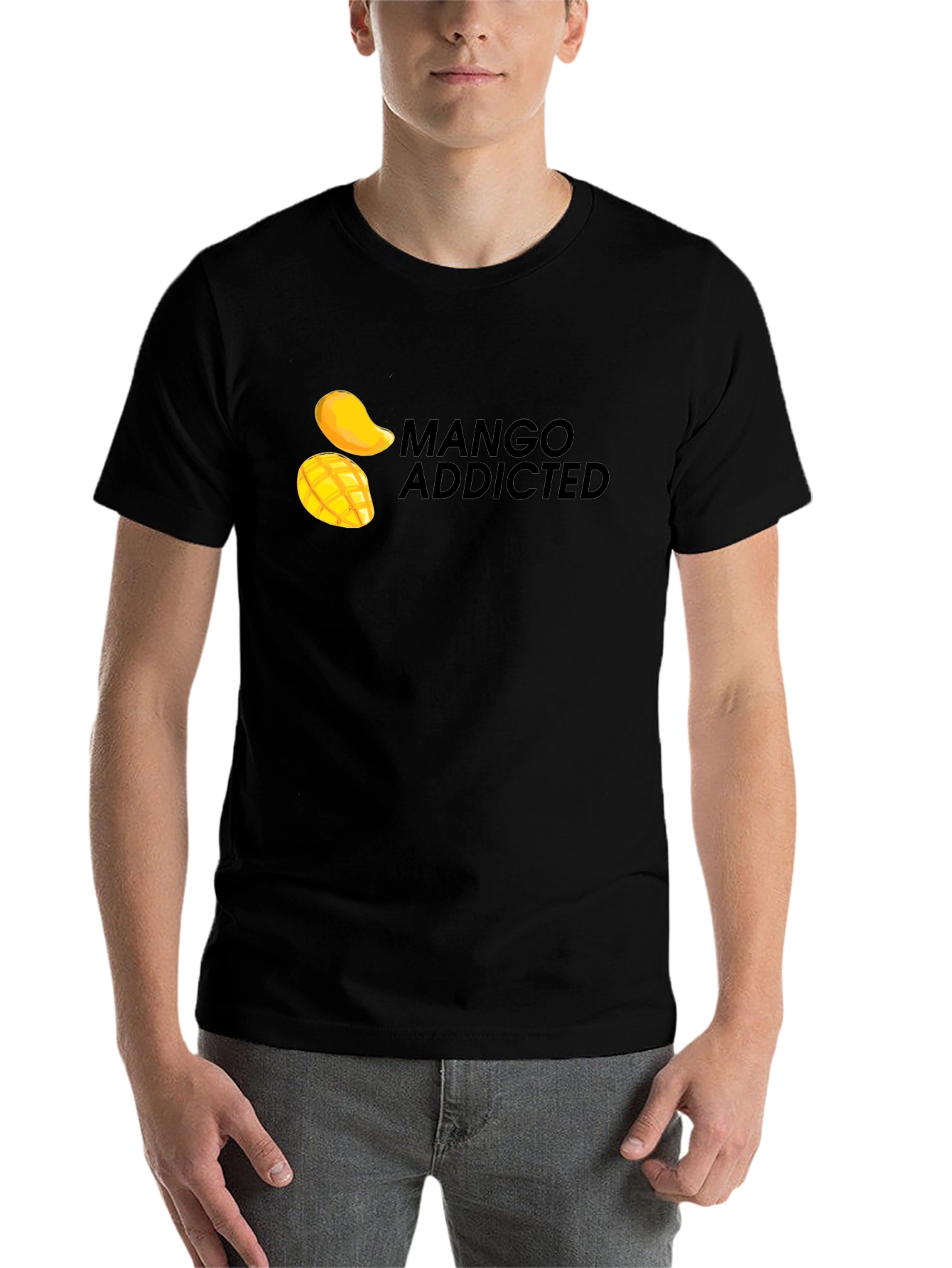 Black Mango Addicted Black T-Shirt view 7