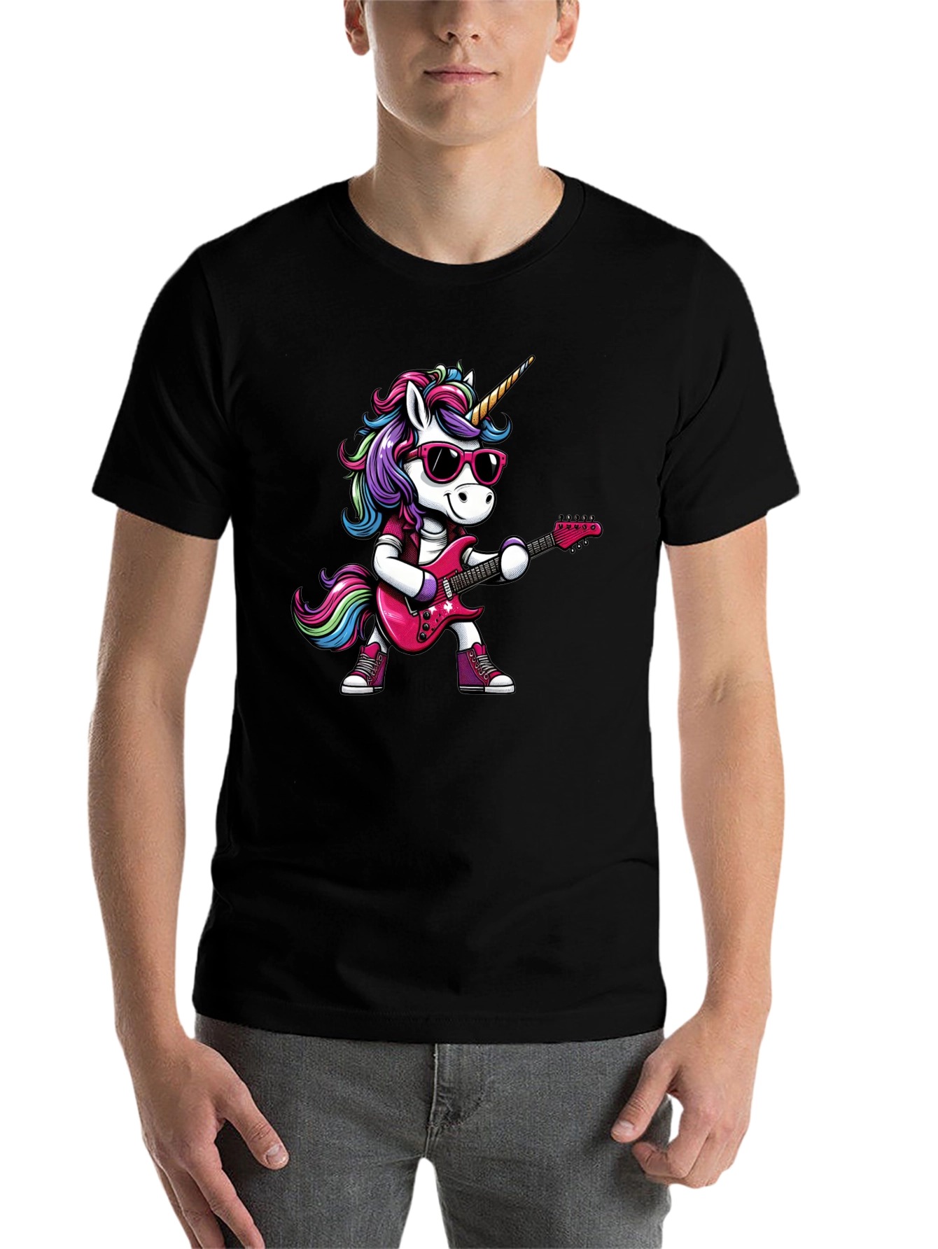 Black Unicorn Rocker T-Shirt view 7