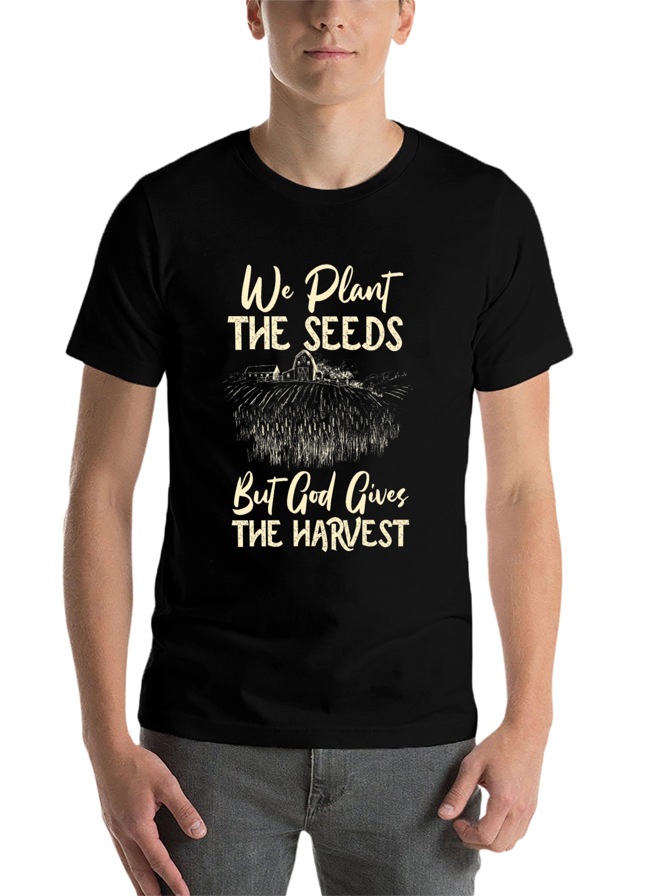 Black Faith-Based Harvest T-Shirt view 7