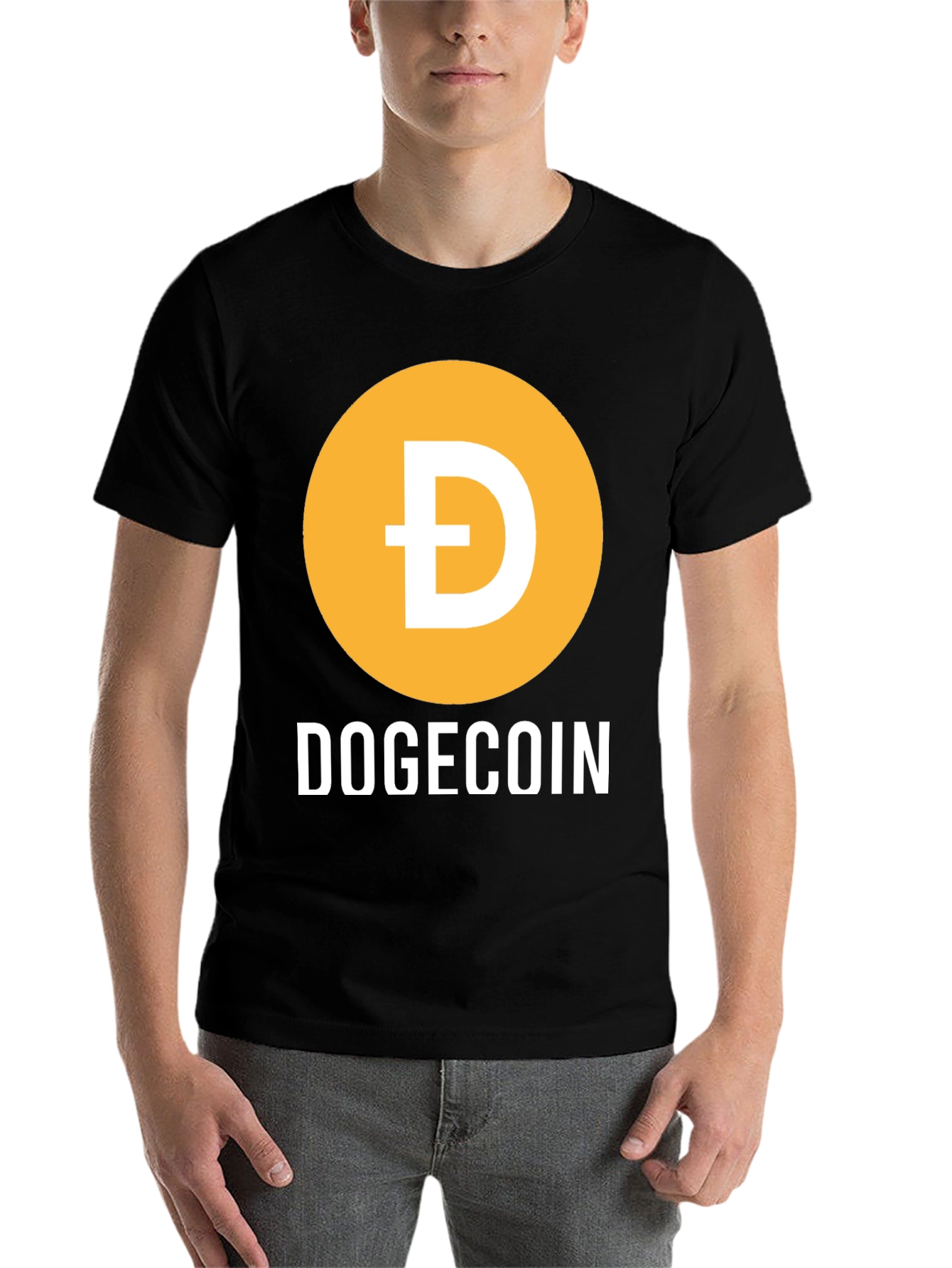Black Dogecoin Crypto T-Shirt - Meme Coin Tee view 7