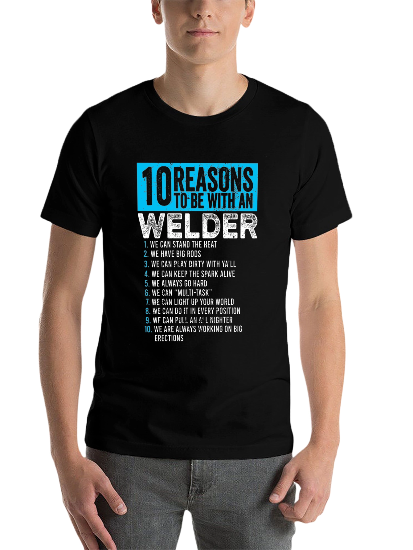 Black Funny Welder T-Shirt: 10 Reasons to Love a Welder view 7