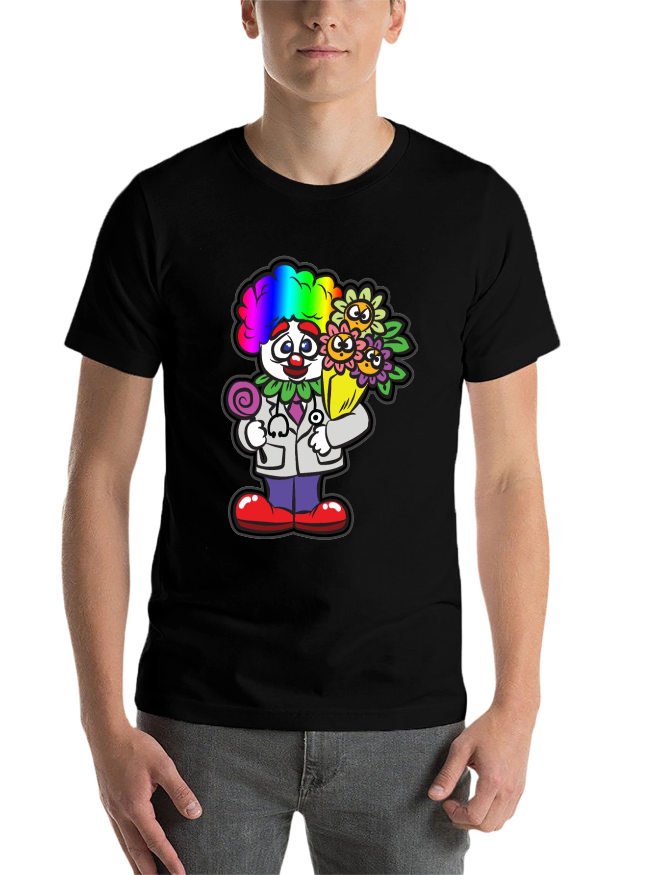 Black Clown Doctor T-Shirt view 7