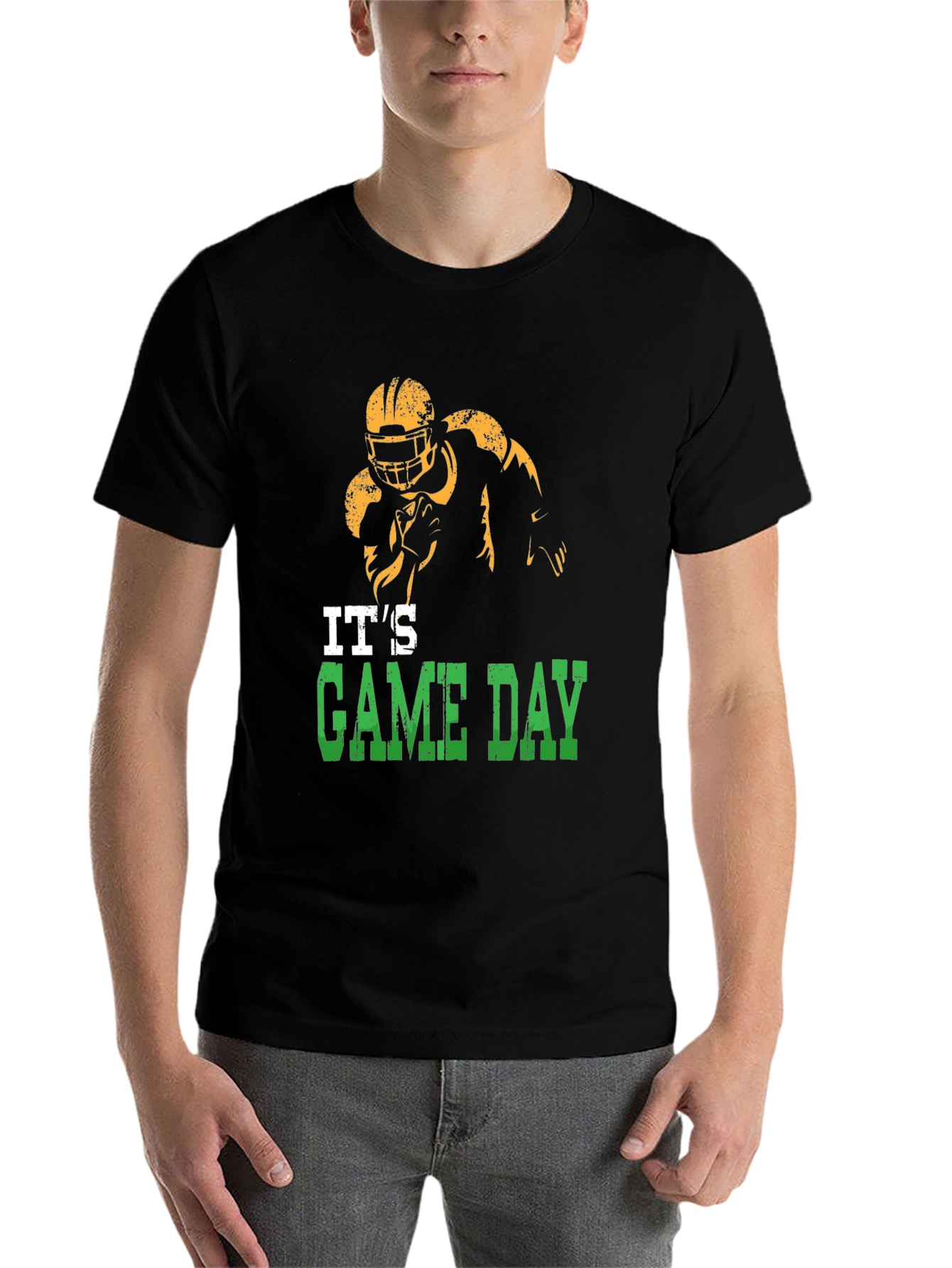 Black It's Game Day Football Graphic Tee view 7