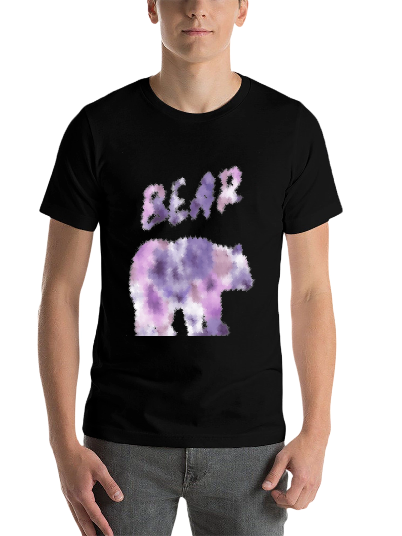 Black Bear Graphic T-Shirt - Artistic Design view 7
