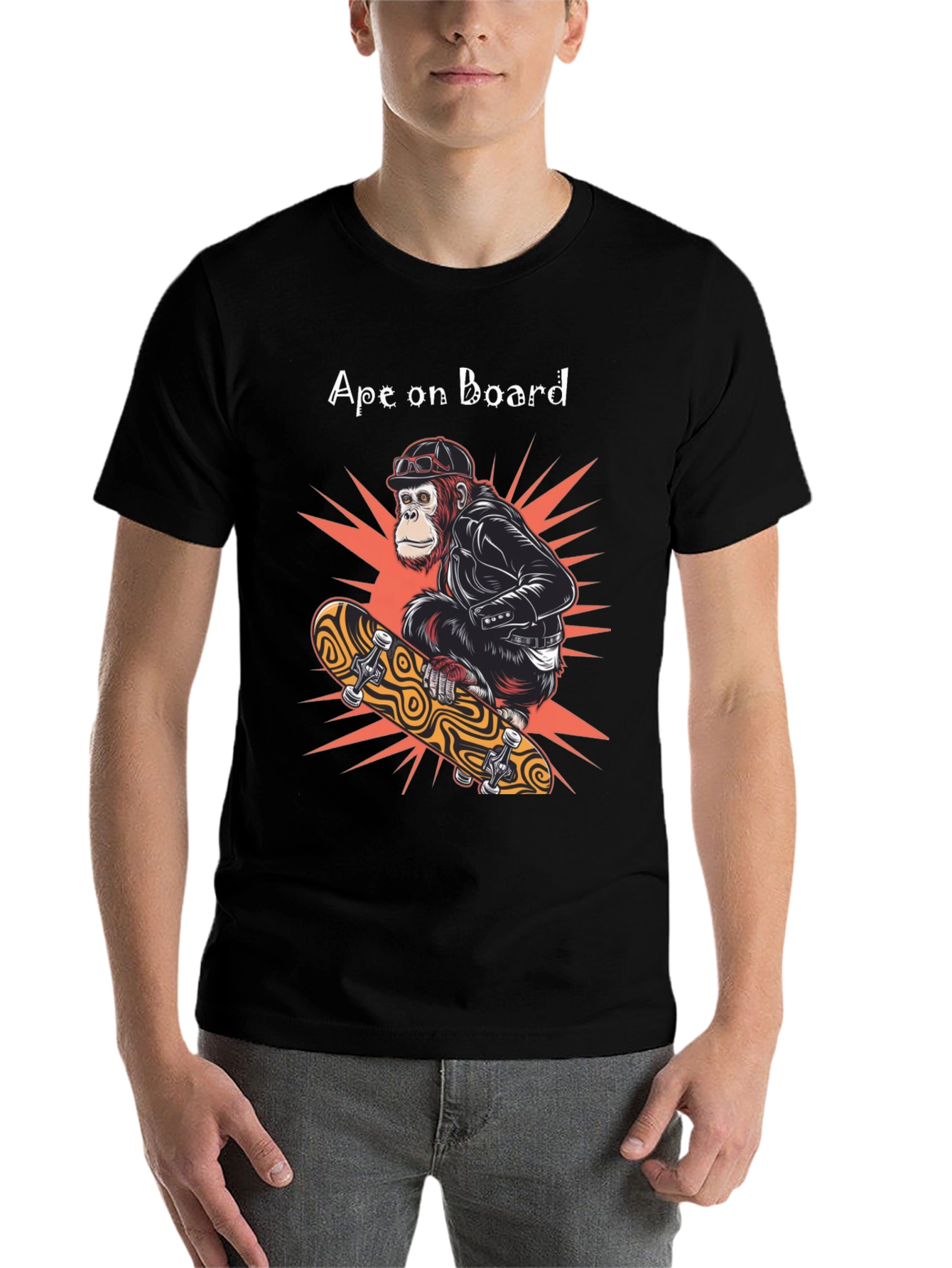 Black Ape on Board Skateboard T-Shirt view 7