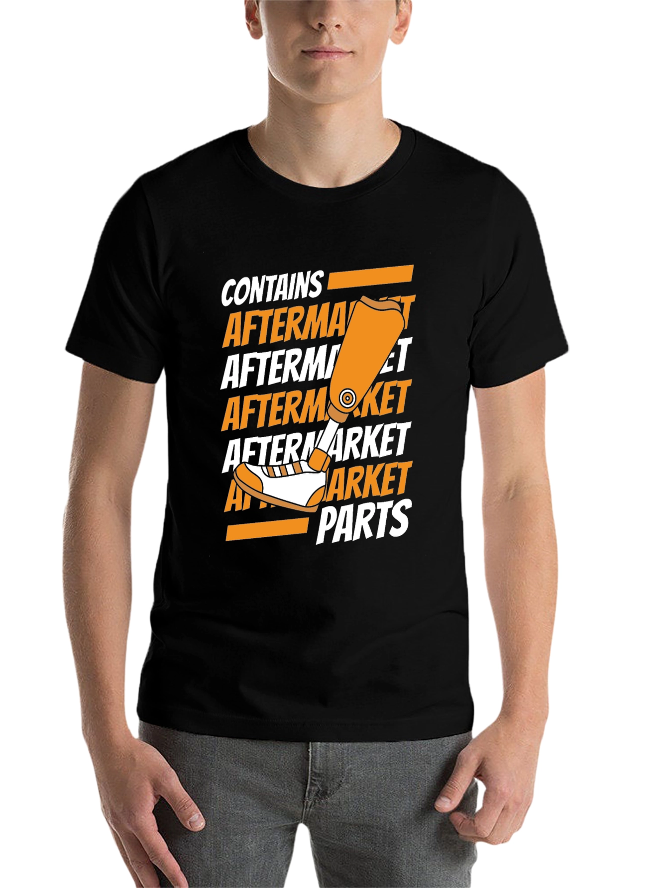 Black Aftermarket Parts T-Shirt view 7