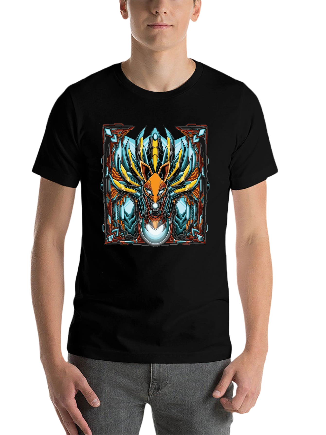 Robot Fox Graphic Tee - Unique Design - 7