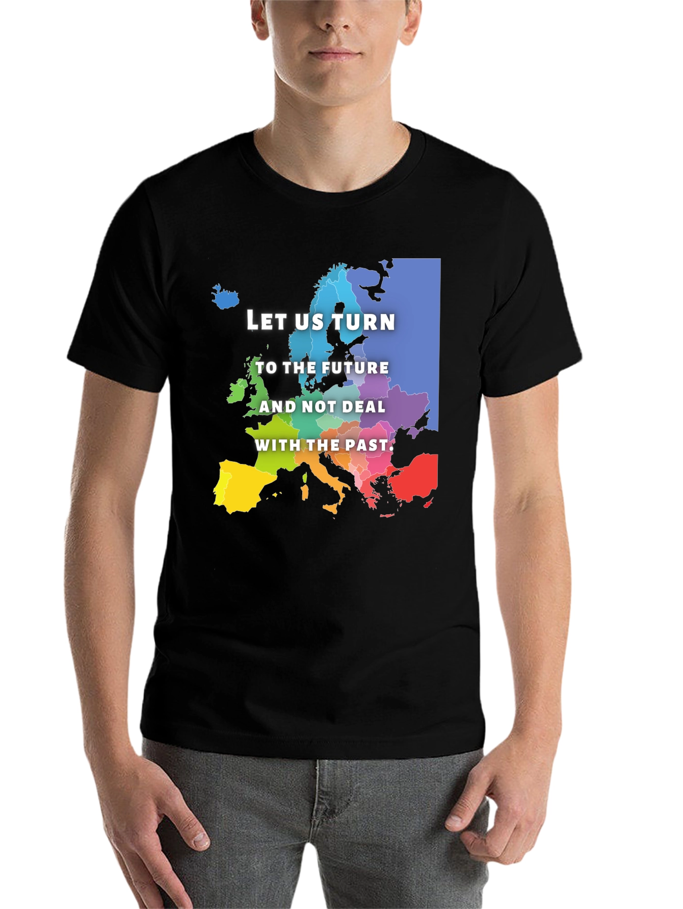 Black Europe Future Black T-Shirt view 7