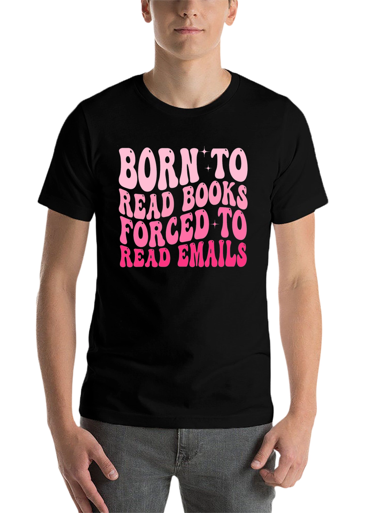 Black Born to Read Books Graphic Tee view 7