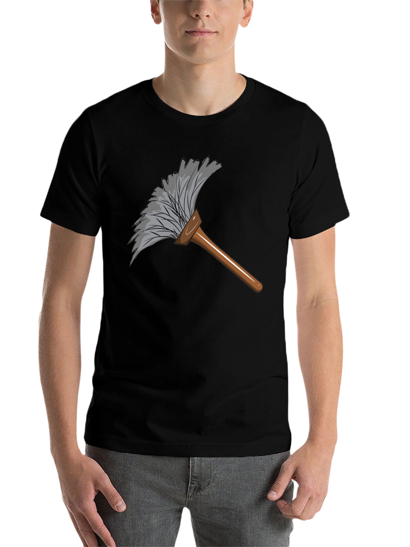 Black Feather Duster Graphic Tee view 7