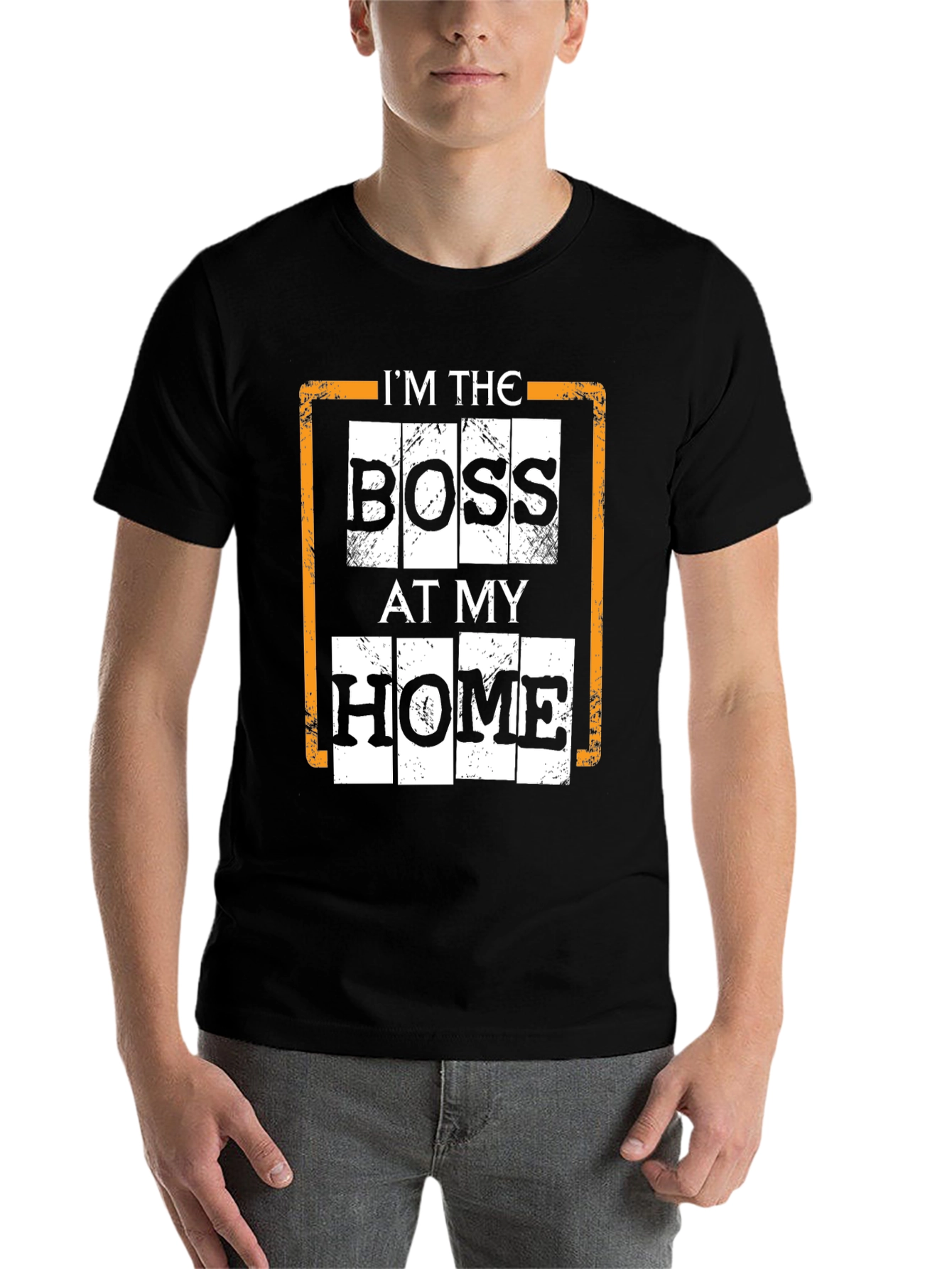 Black I'm The Boss At My Home Black T-Shirt view 7