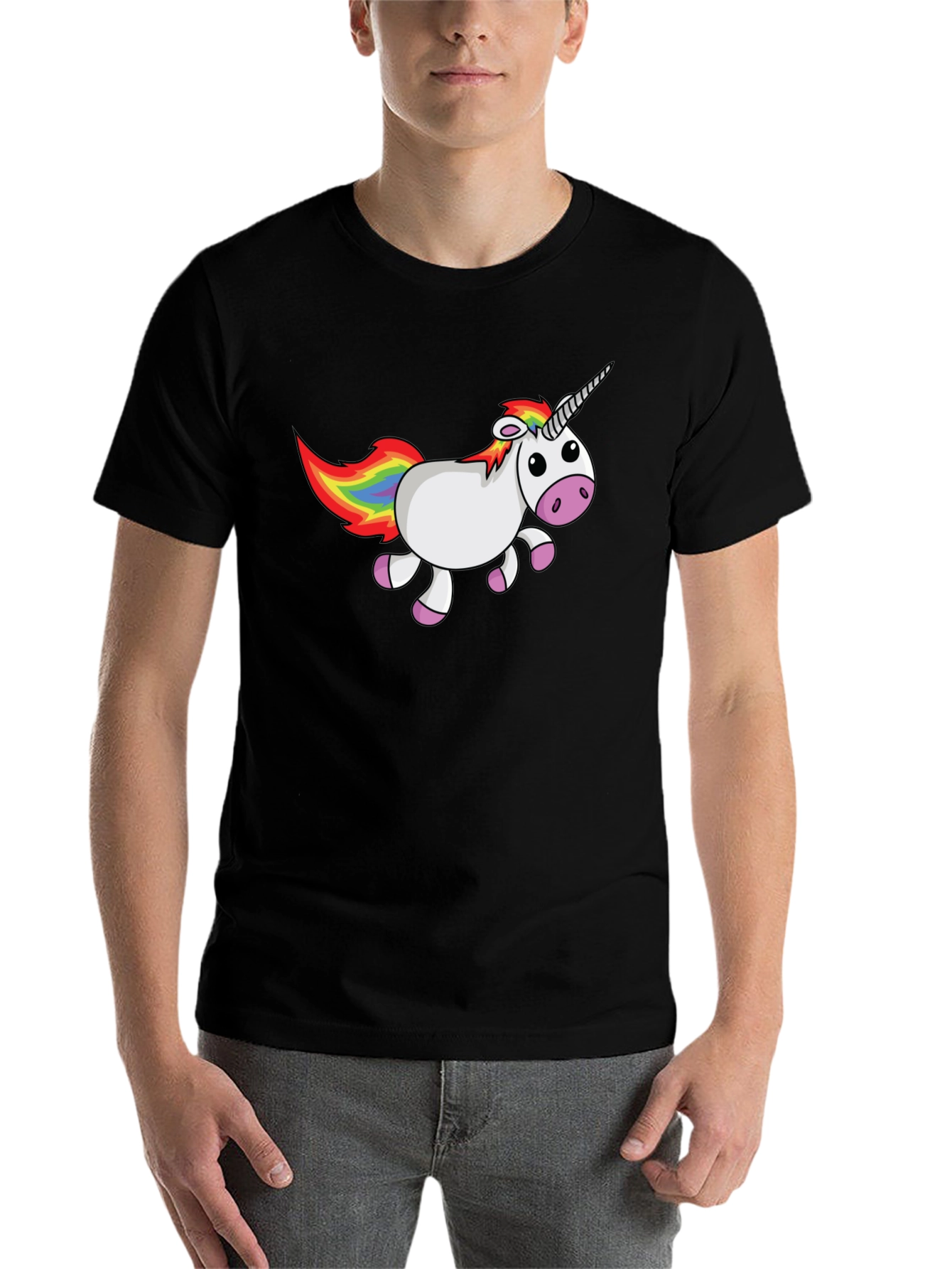 Black Unicorn Graphic Tee - Fun & Stylish view 7